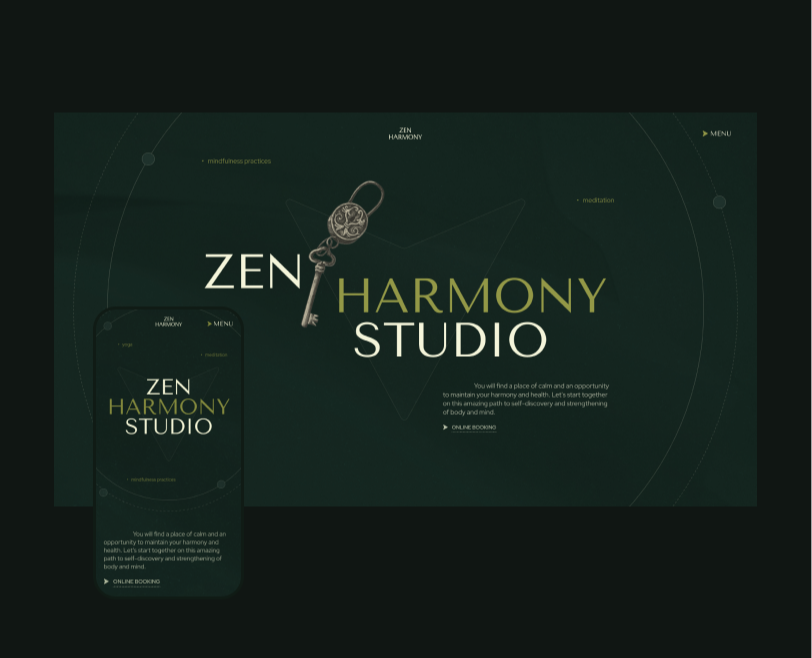 Zen Harmony Studio — Интерфейсы на Dprofile