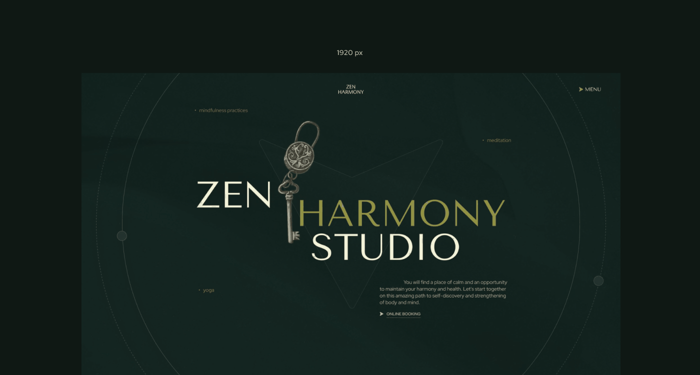 Zen Harmony Studio — Изображение №5 — Интерфейсы на Dprofile