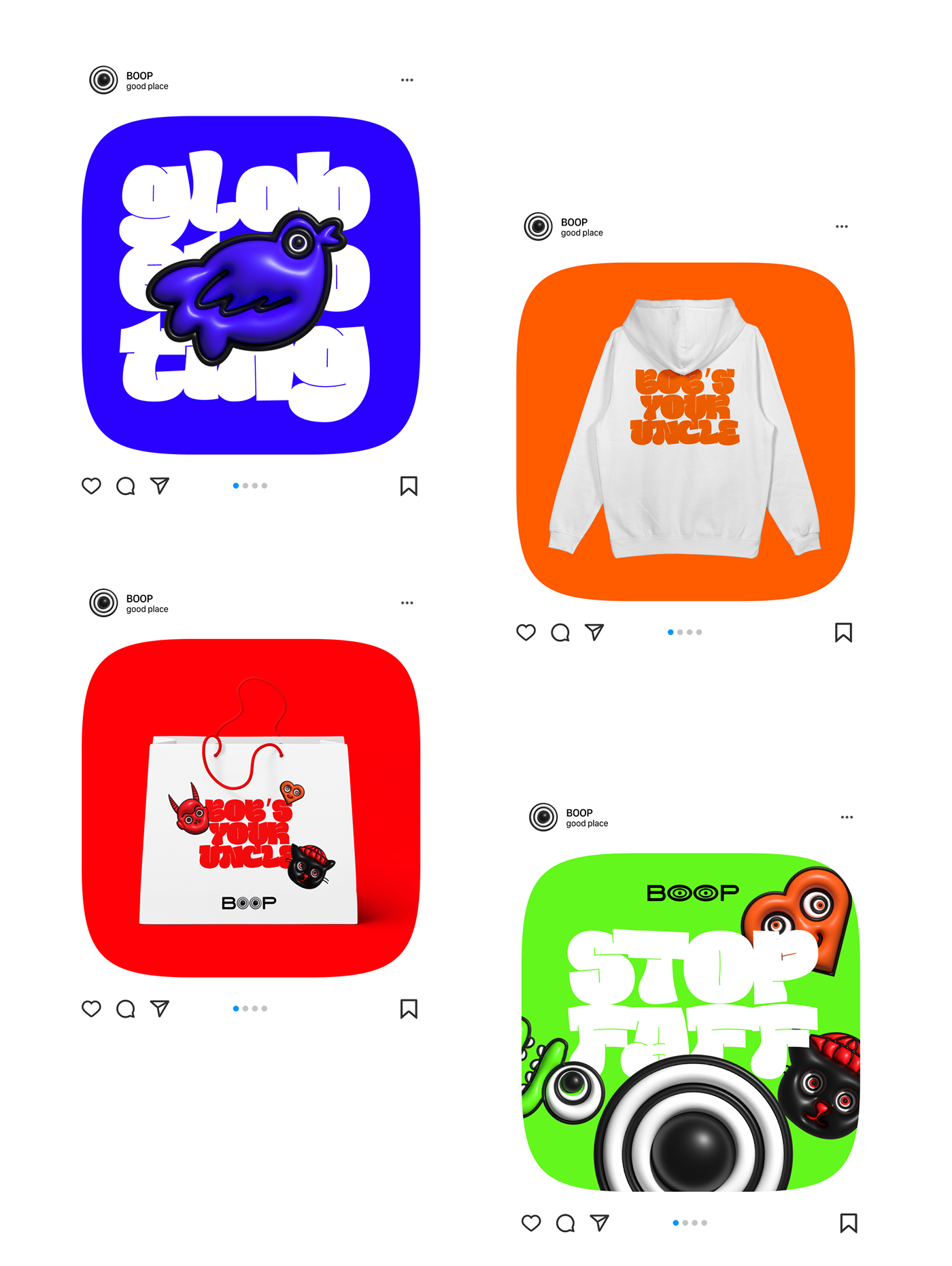 BOOP | clothing store — Изображение №9 — Брендинг, Иллюстрация на Dprofile