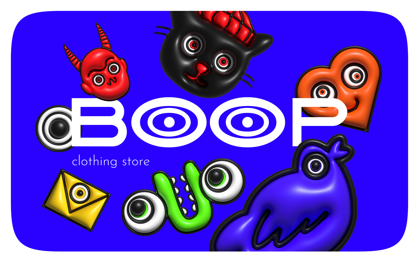 BOOP | clothing store — Изображение №1 — Брендинг, Иллюстрация на Dprofile