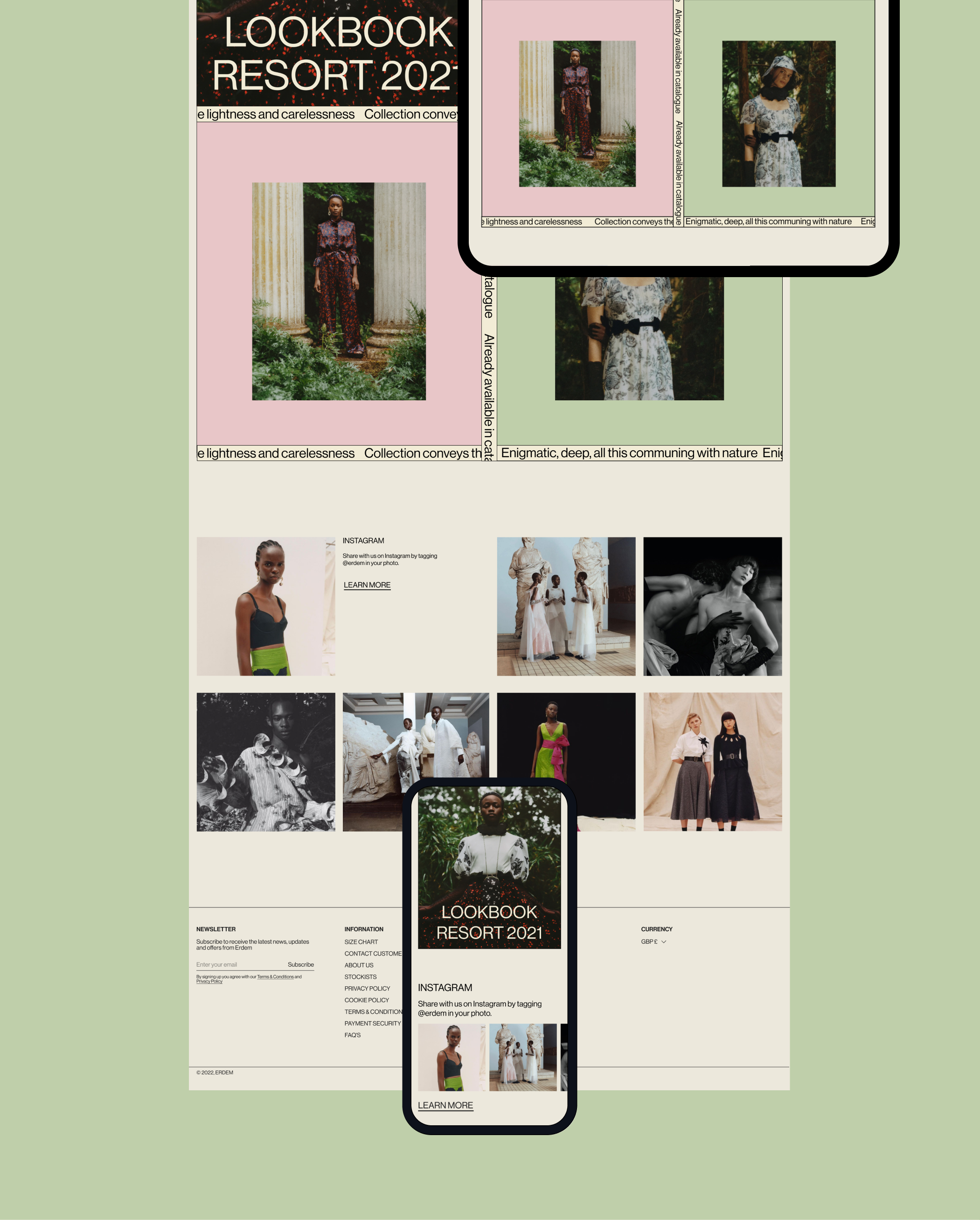ERDEM | e-commerce — Изображение №4 — Интерфейсы, Брендинг на Dprofile