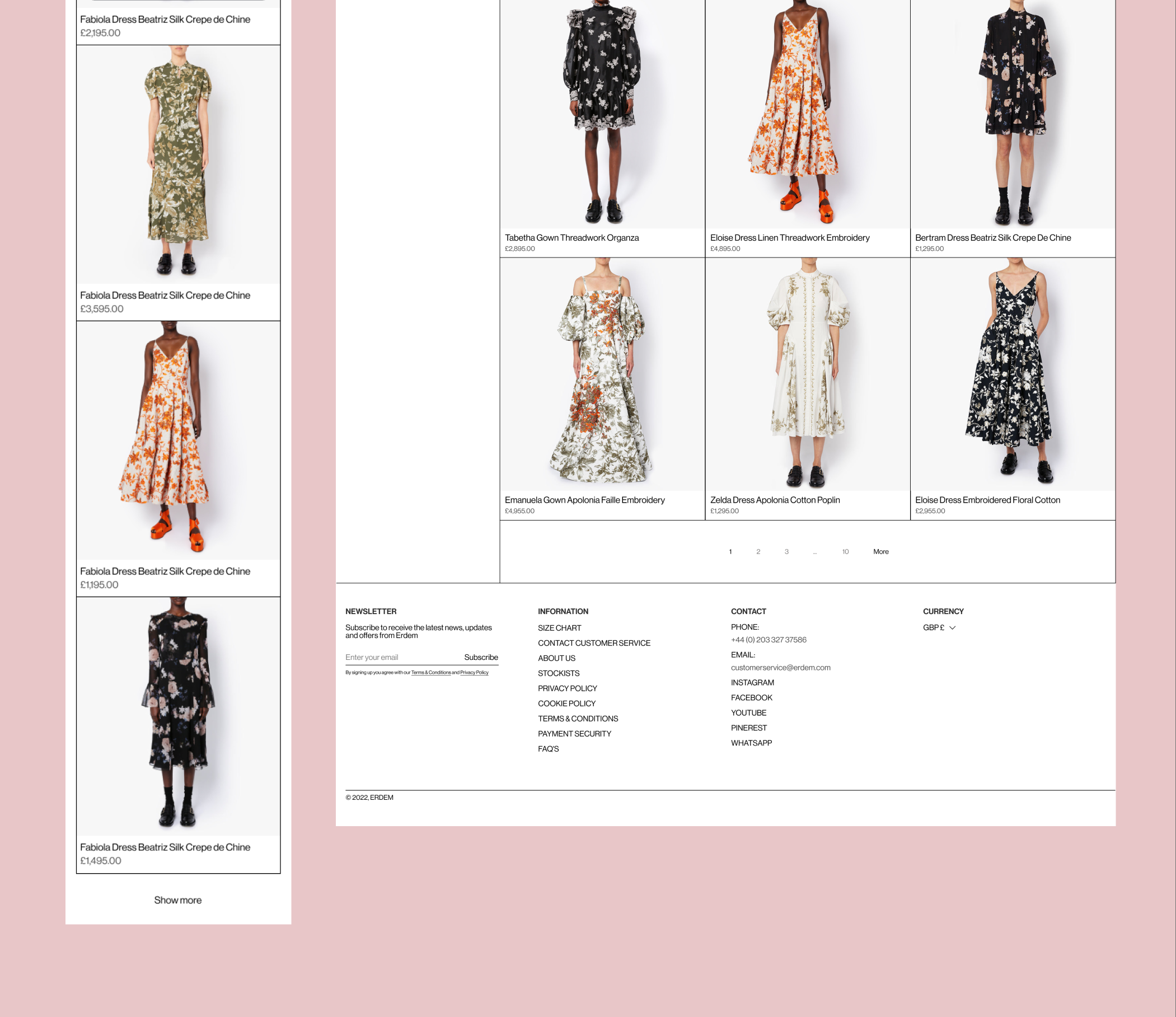 ERDEM | e-commerce — Изображение №7 — Интерфейсы, Брендинг на Dprofile