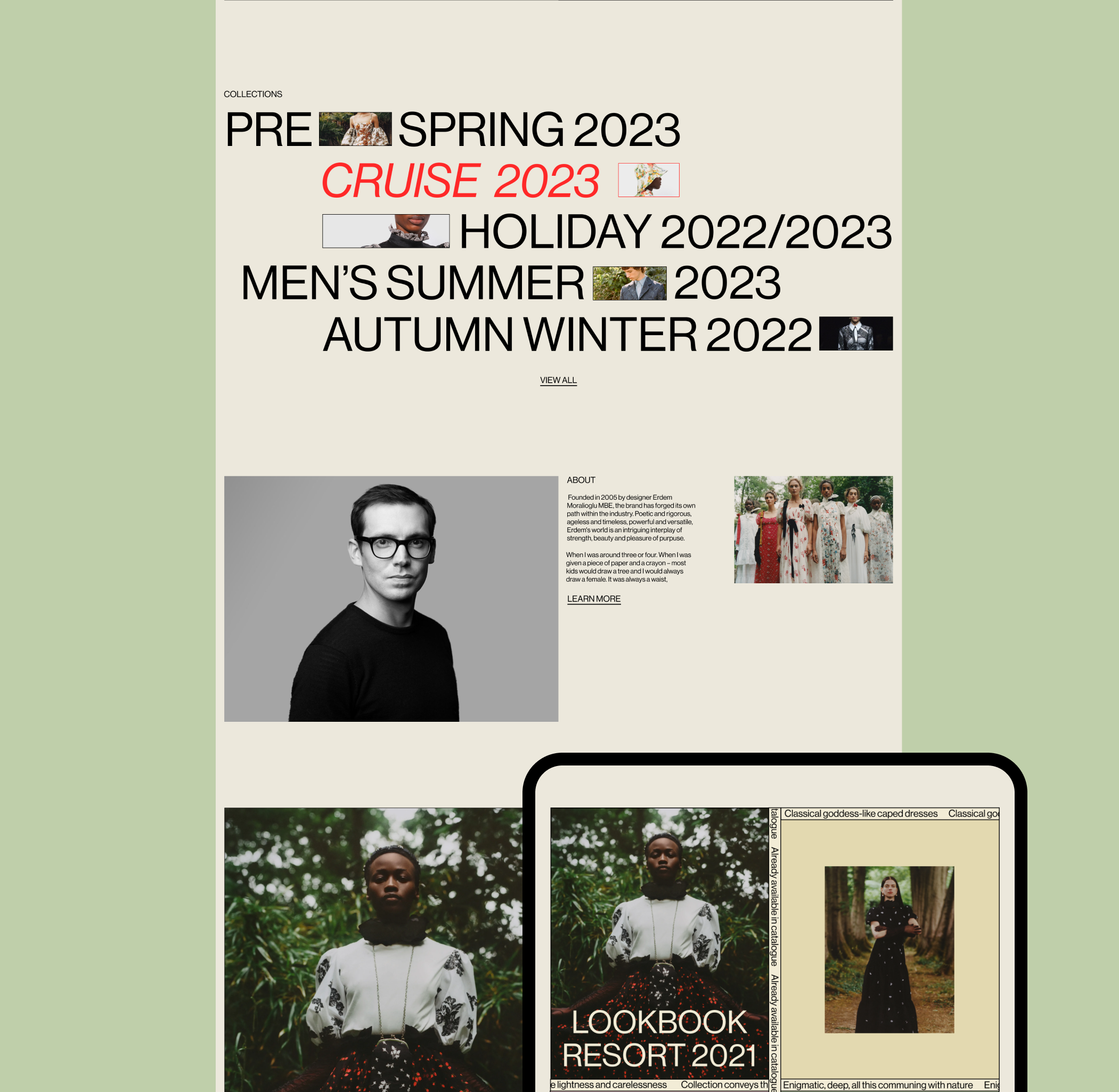 ERDEM | e-commerce — Изображение №3 — Интерфейсы, Брендинг на Dprofile