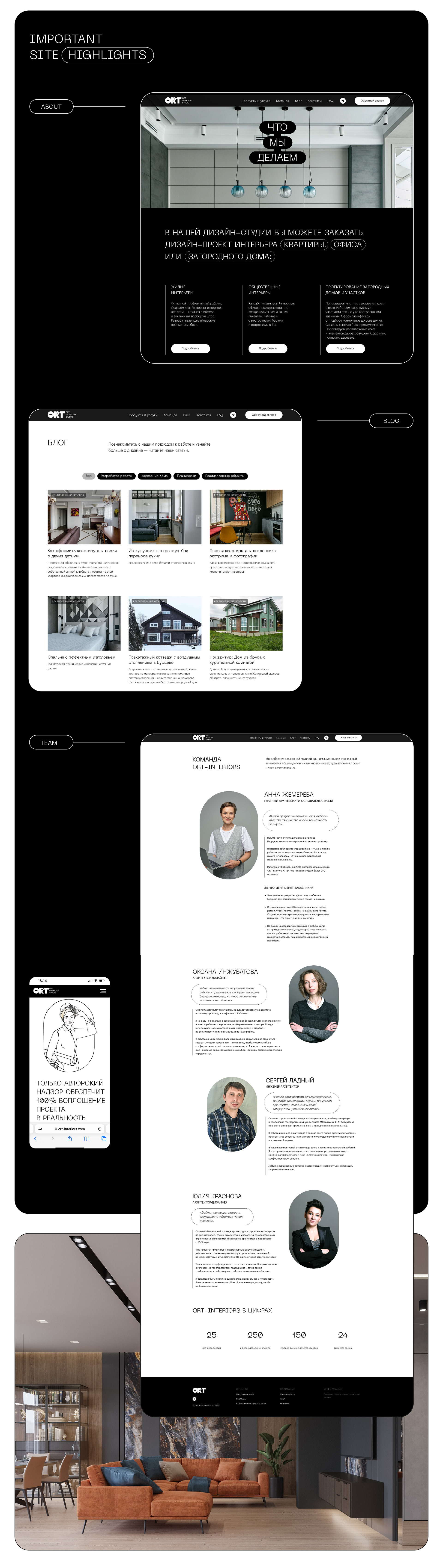 Interior Design Studio (UI/UX web) — Изображение №5 — Интерфейсы на Dprofile