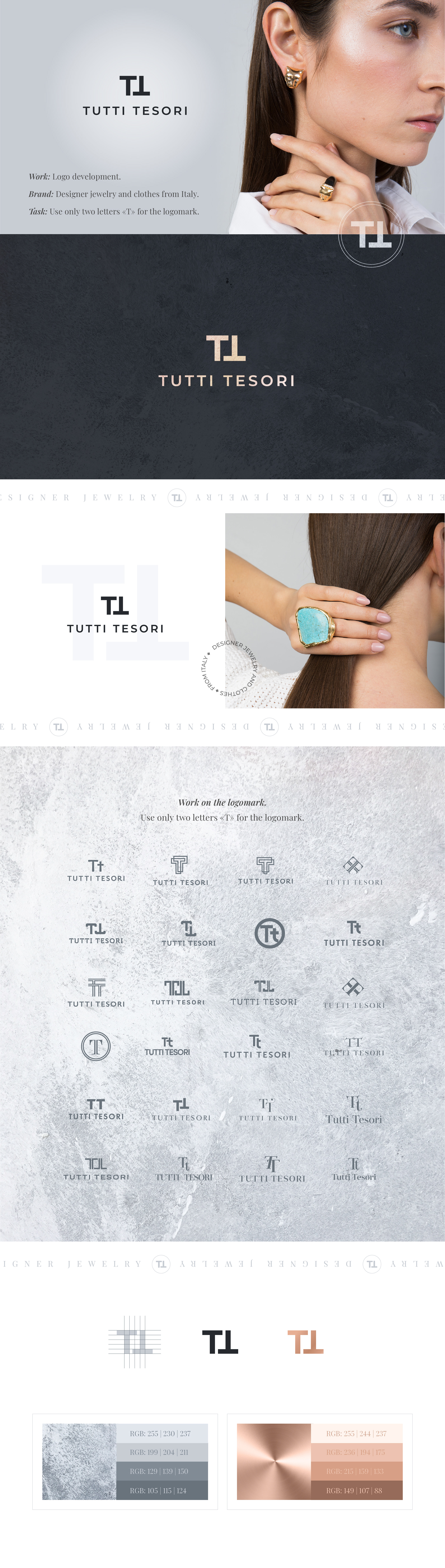 TUTTI TESORI | Jewelry logo design — Изображение №1 — Брендинг на Dprofile