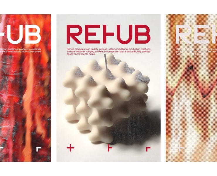 REHUB Visual Identity — Брендинг, 3D на Dprofile
