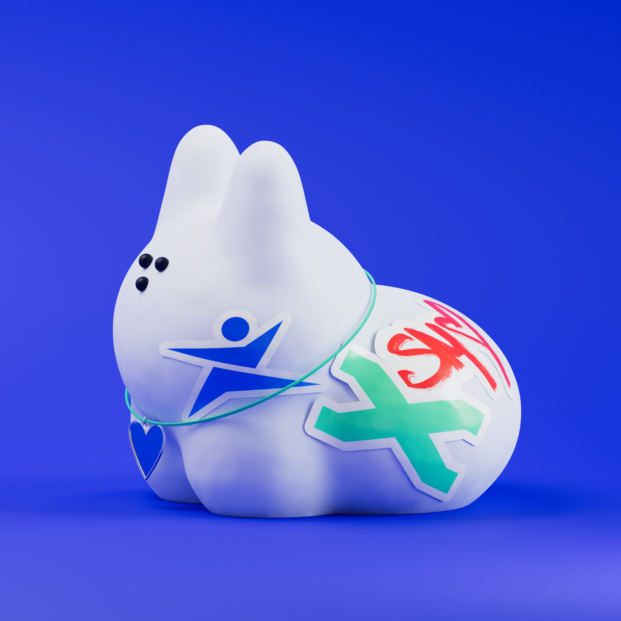 TG chat cover | jelly cat — Изображение №3 — Иллюстрация, 3D на Dprofile