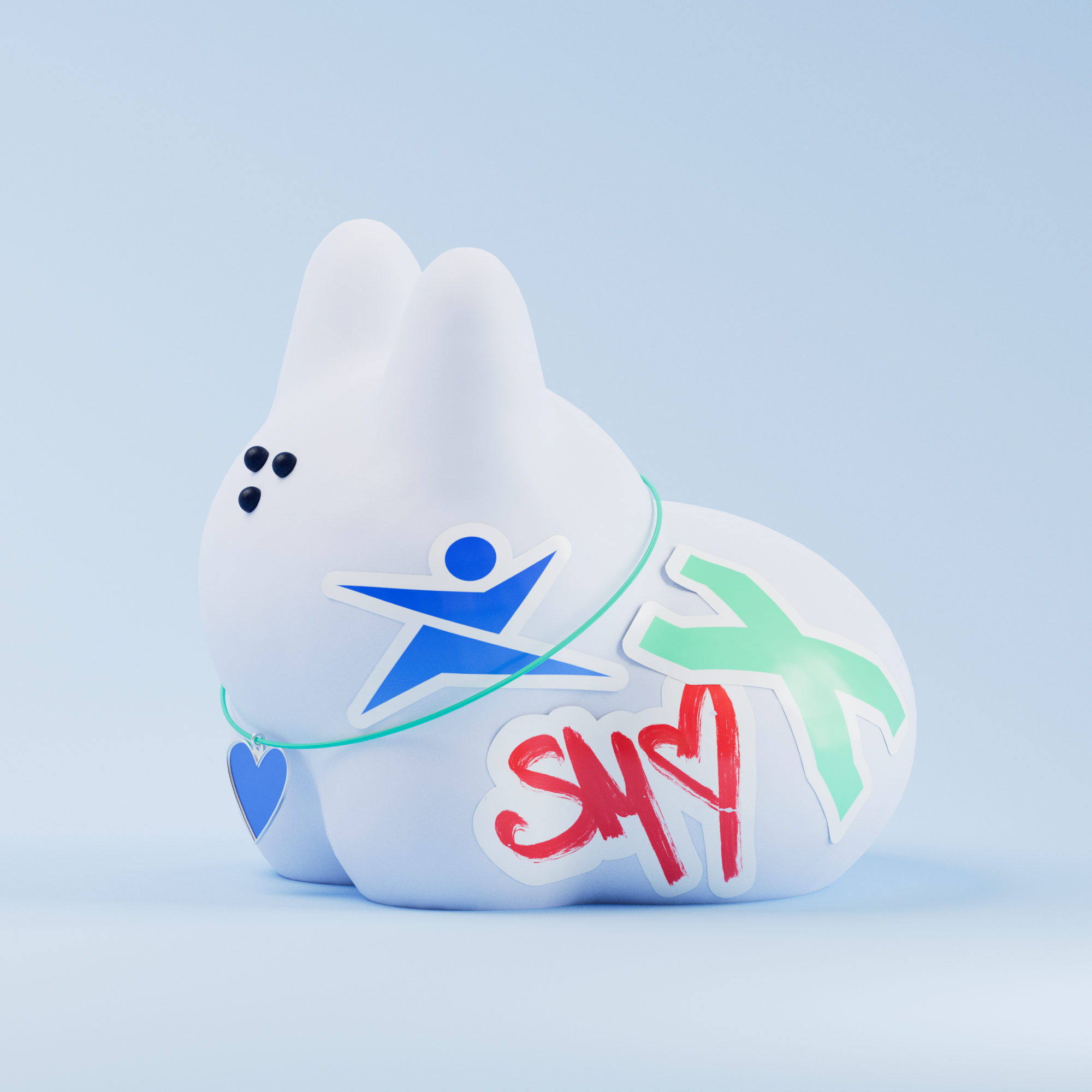 TG chat cover | jelly cat — Изображение №4 — Иллюстрация, 3D на Dprofile