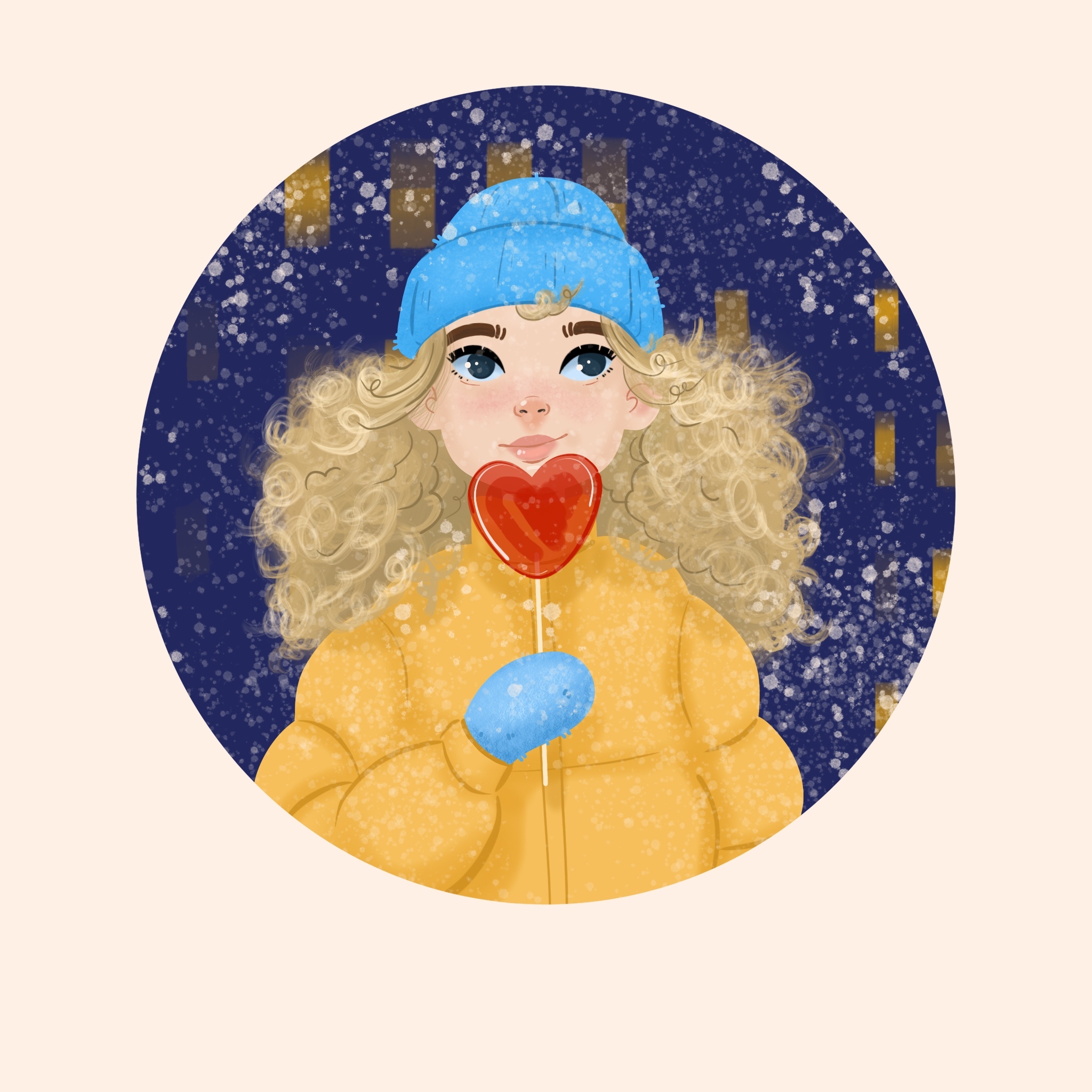 Зимний вечер — Изображение №1 — Иллюстрация на Dprofile