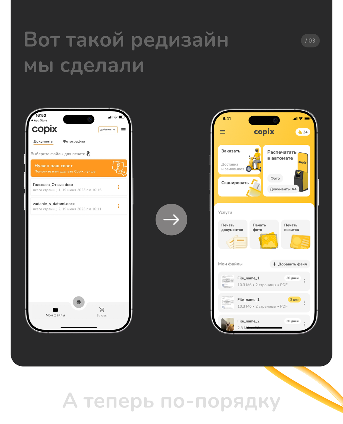 Copix mabile app — Изображение №5 — Интерфейсы на Dprofile