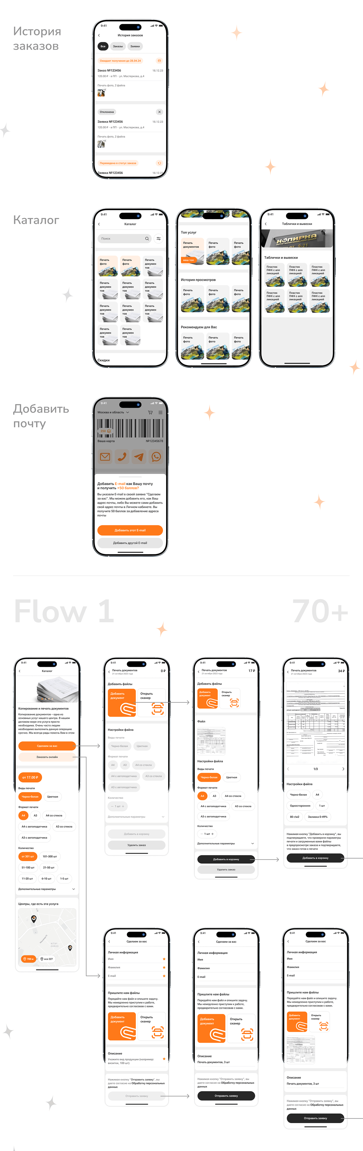 Mobile App | UI/UX-design | Копирка — Изображение №16 — Интерфейсы на Dprofile