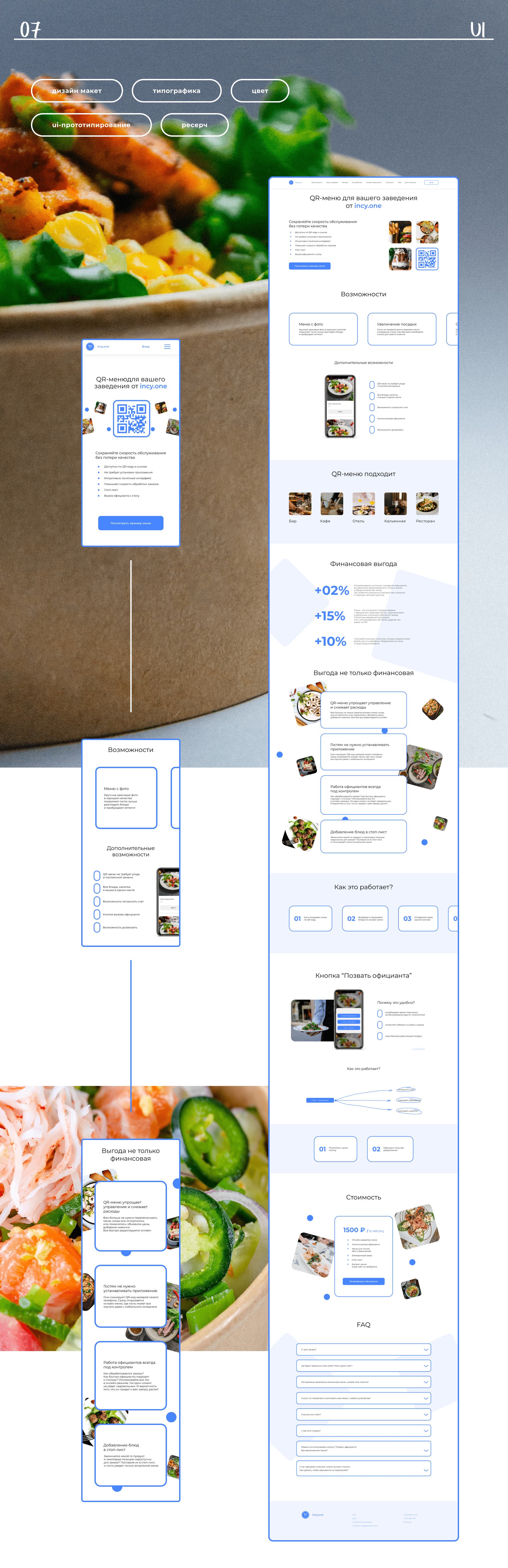 Qr-menu website | Landing | UI/UX design — Изображение №10 — Интерфейсы на Dprofile