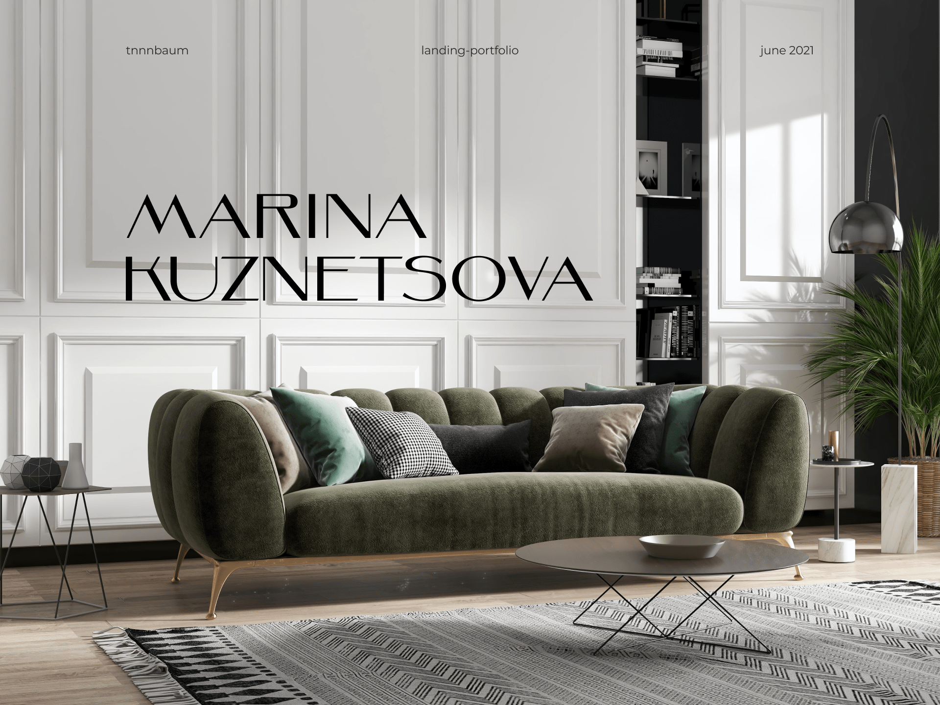 Interior designer website | Landing | UI/UX design — Изображение №1 — Интерфейсы на Dprofile