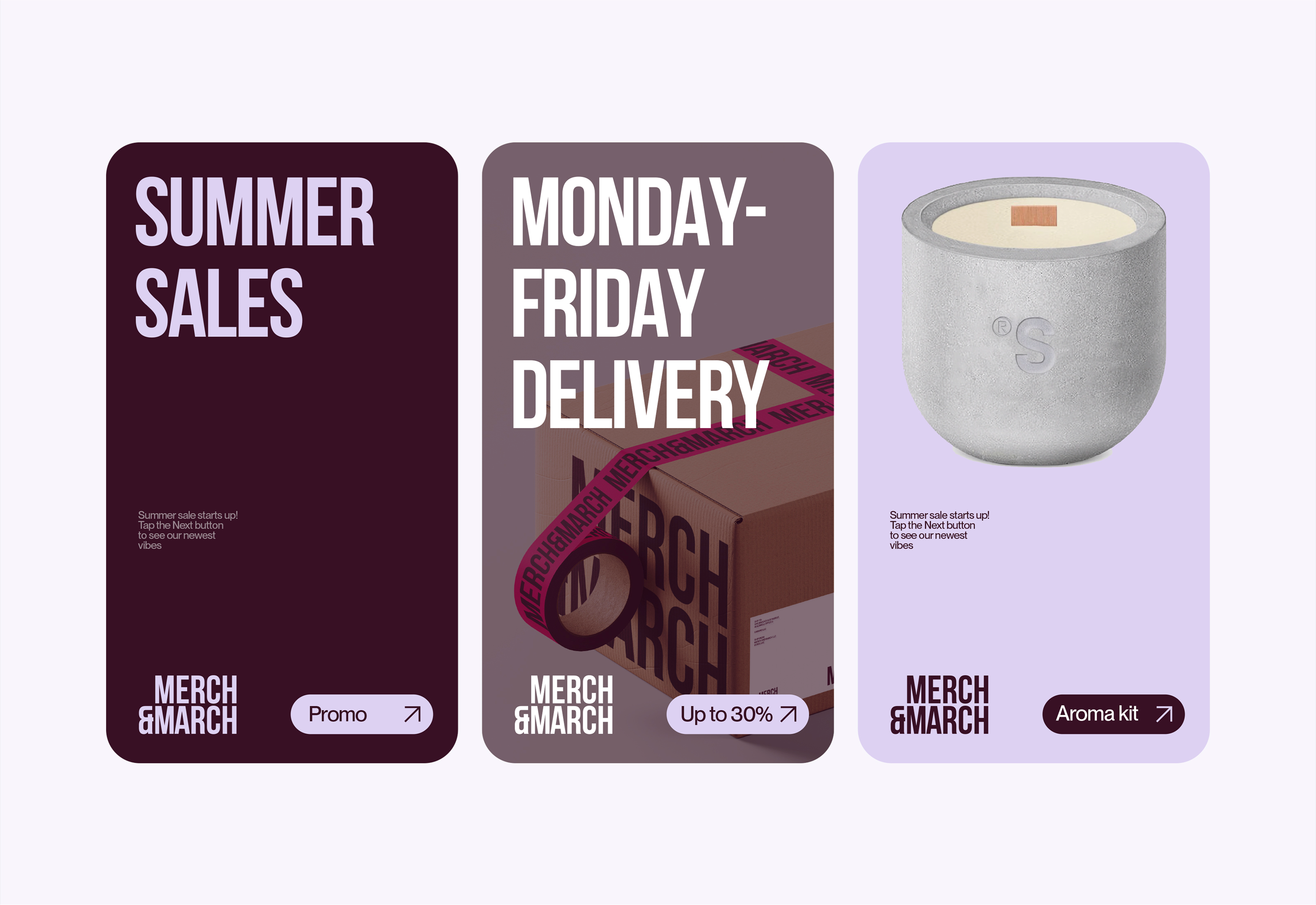 Merch&March — visual identity — Изображение №17 — Брендинг на Dprofile