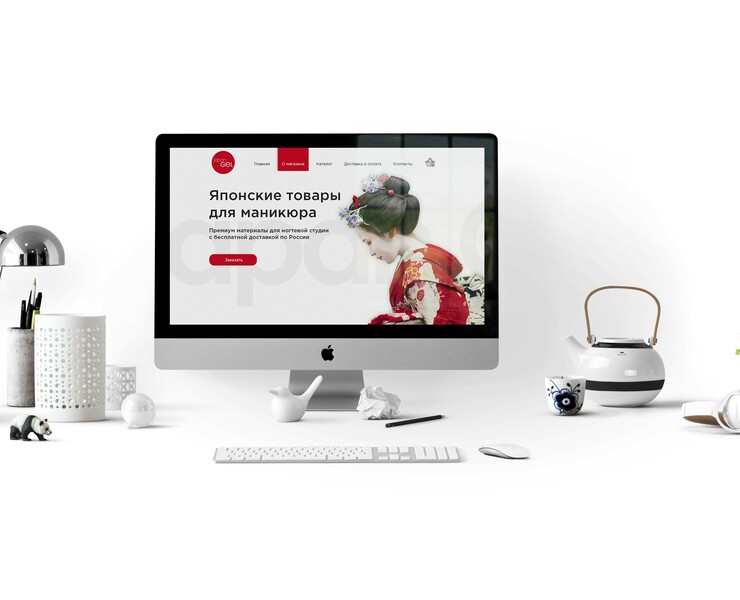 Одностраничник для JapanGel — Интерфейсы, Маркетинг на Dprofile