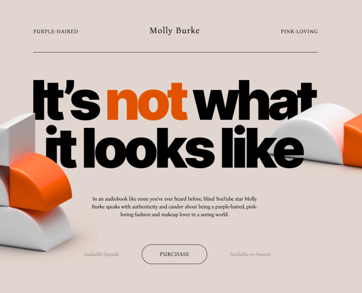 Audiobook concept site — Интерфейсы, Иллюстрация на Dprofile