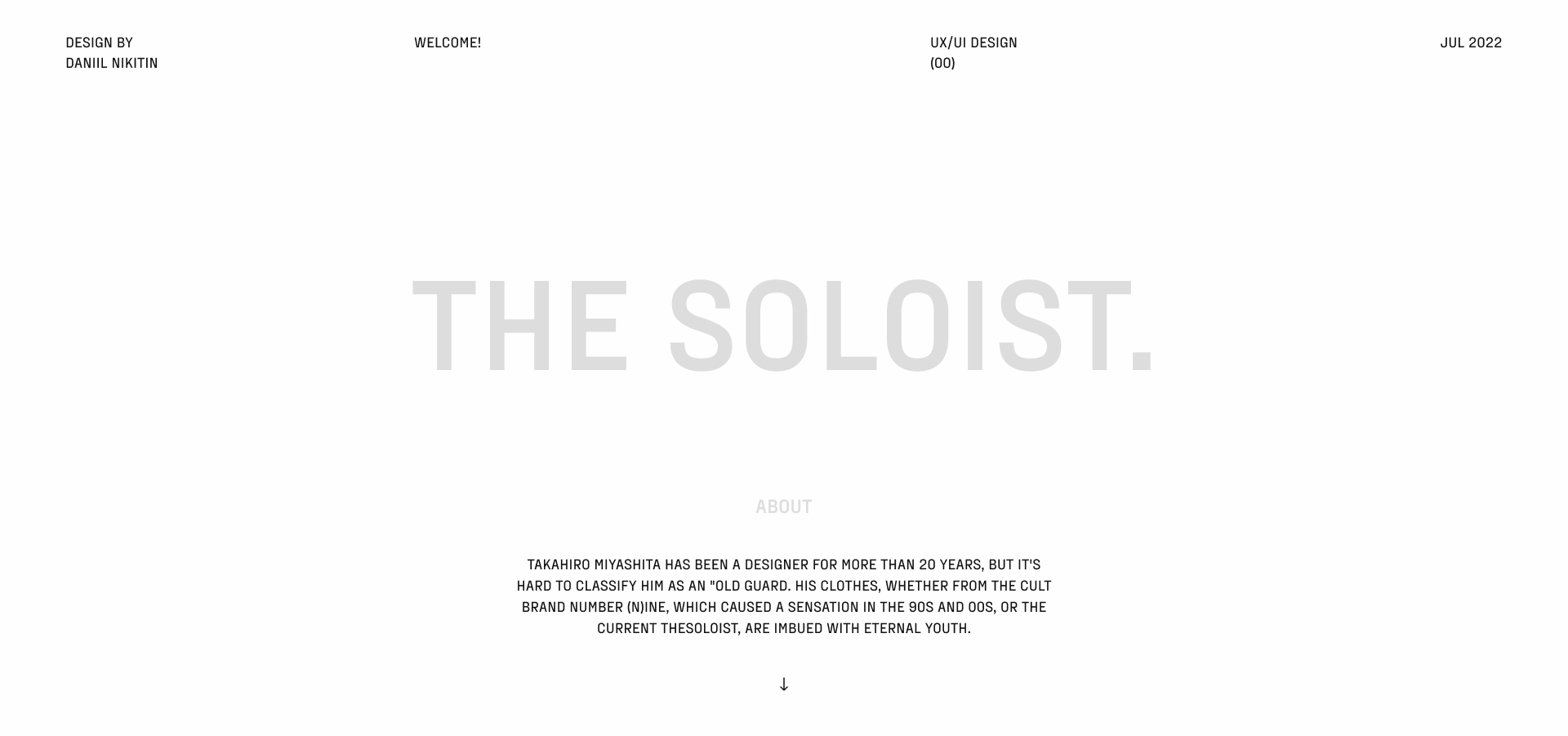 THE SOLOIST. — Изображение №1 — Интерфейсы на Dprofile