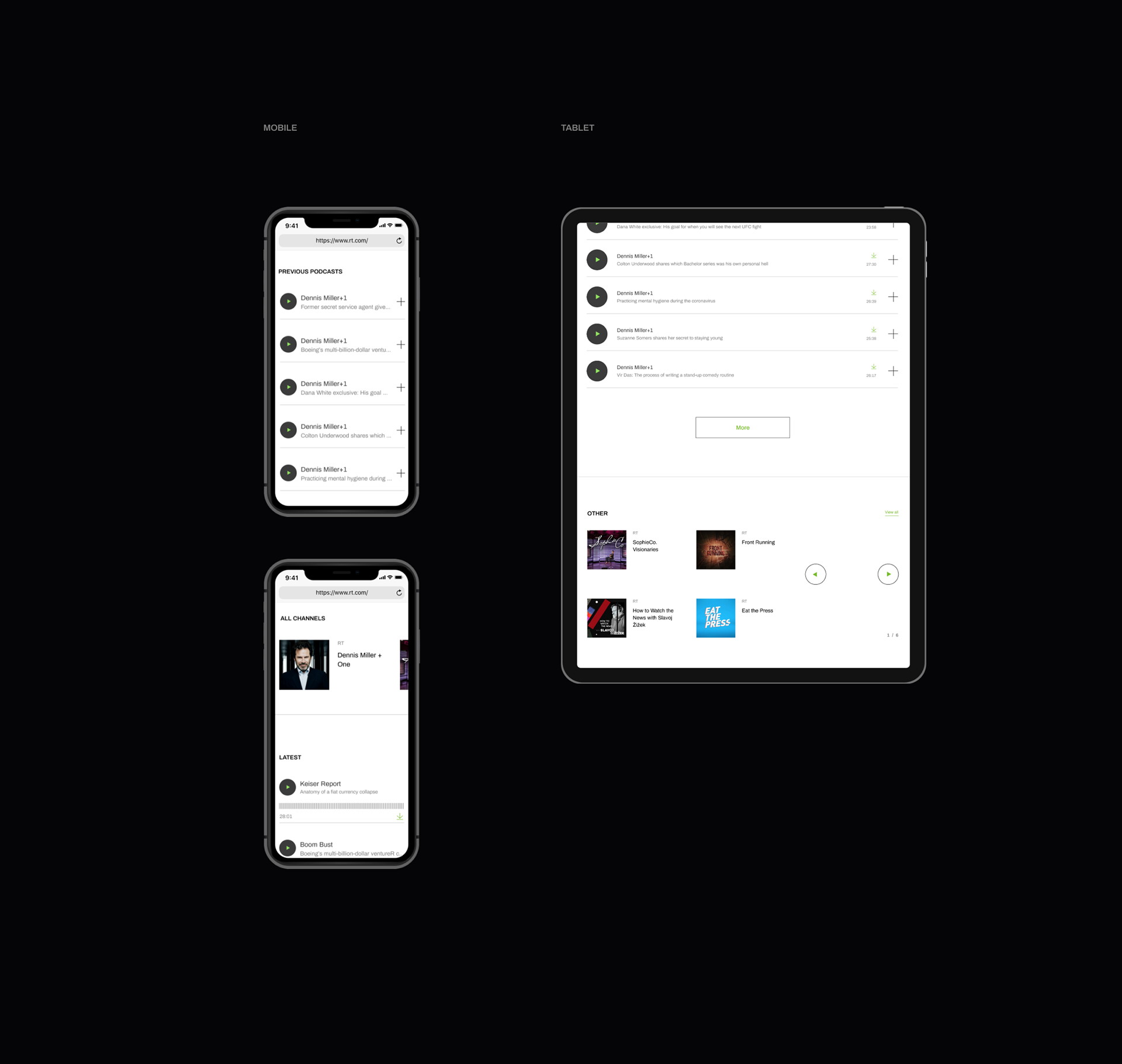 RT — концепт — Изображение №16 — Интерфейсы на Dprofile
