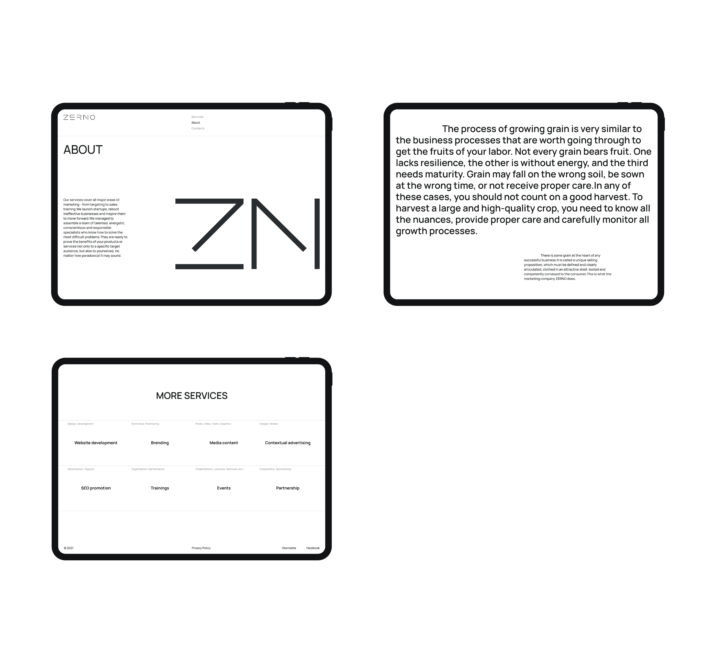 Zerno — Изображение №22 — Интерфейсы на Dprofile