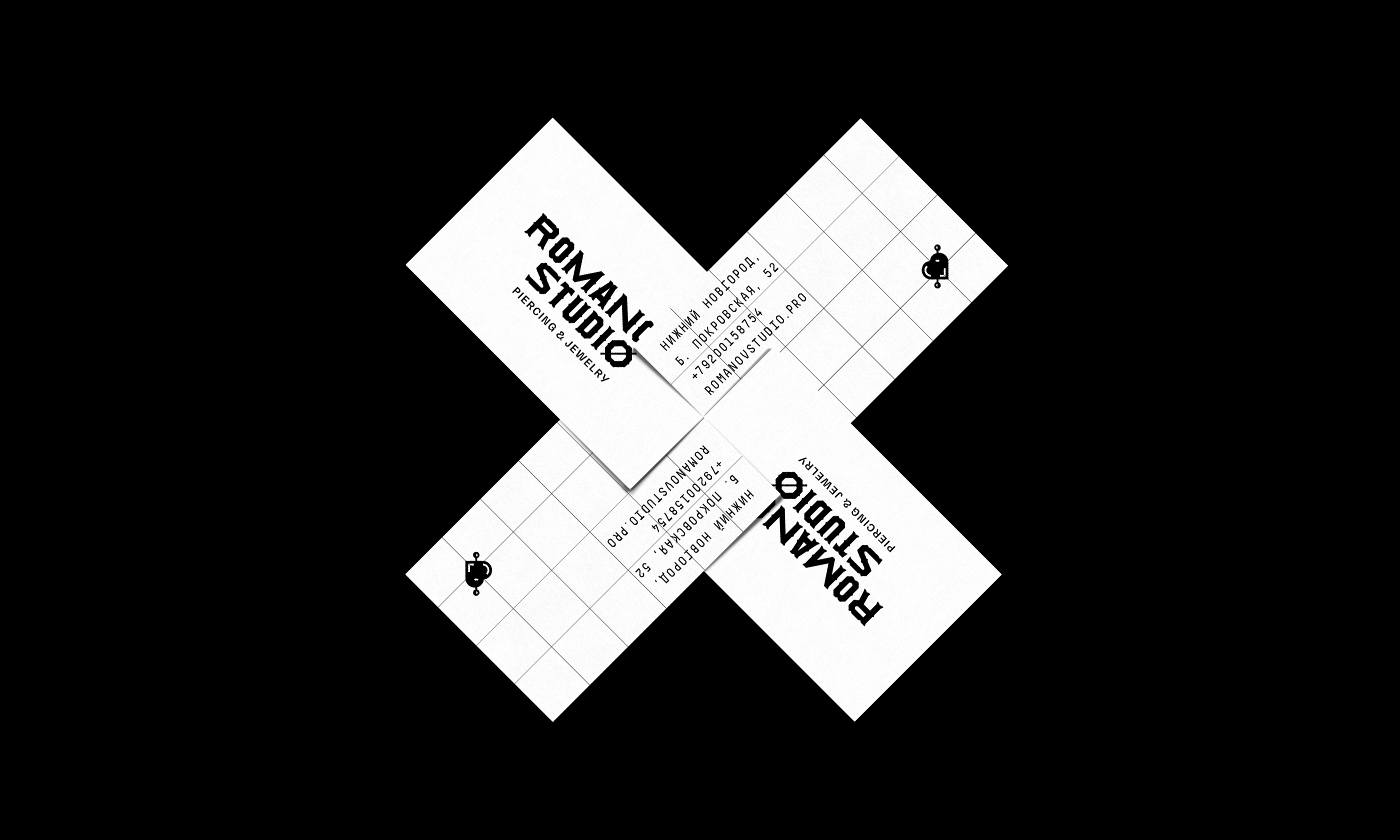 Romanov studio — piercing & jewelry | identity design — Изображение №20 — Брендинг, Графика на Dprofile