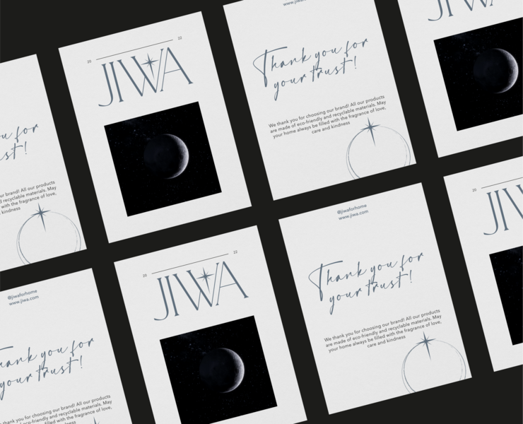 Logotype / Branding / Candles packaging / Jiwa — Брендинг, Графика на Dprofile