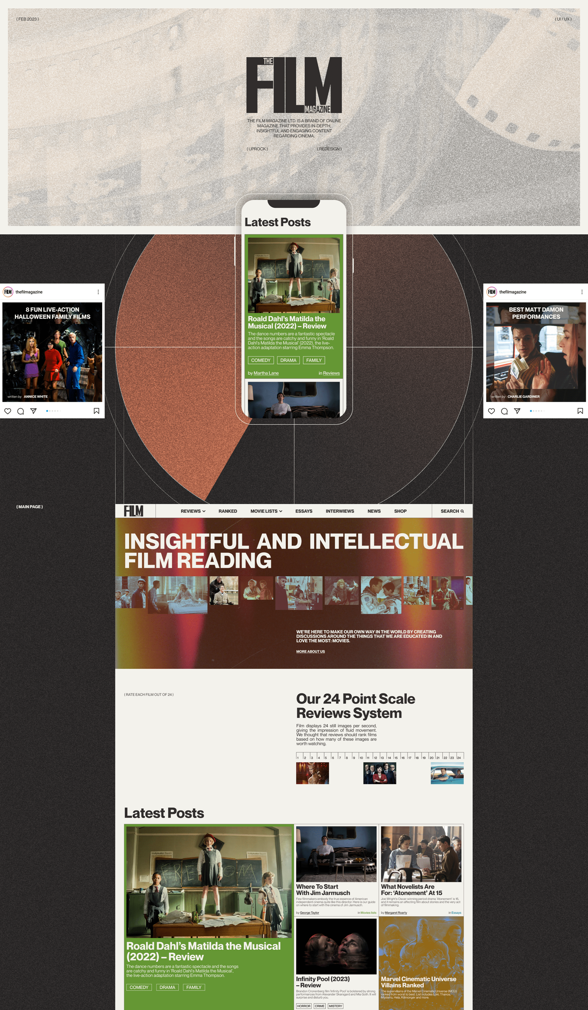 The Film Magazine | News Website Redesign — Изображение №1 — Интерфейсы на Dprofile