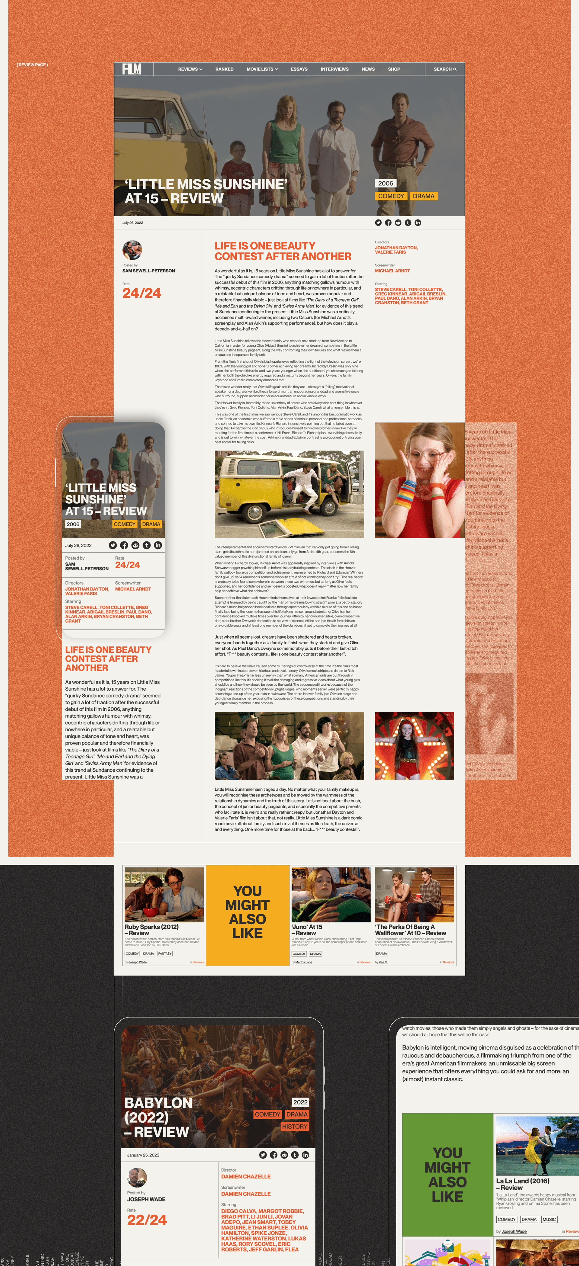 The Film Magazine | News Website Redesign — Изображение №7 — Интерфейсы на Dprofile