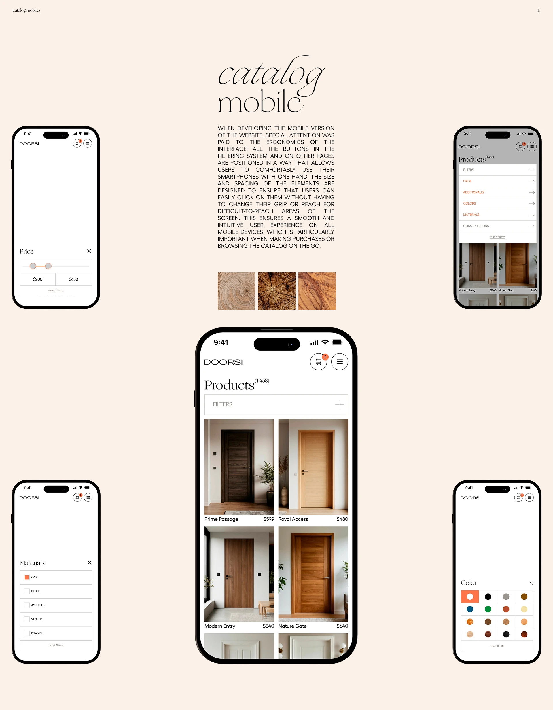 Doorsi — interior door store. UX UI Design — Изображение №7 — Интерфейсы, Брендинг на Dprofile