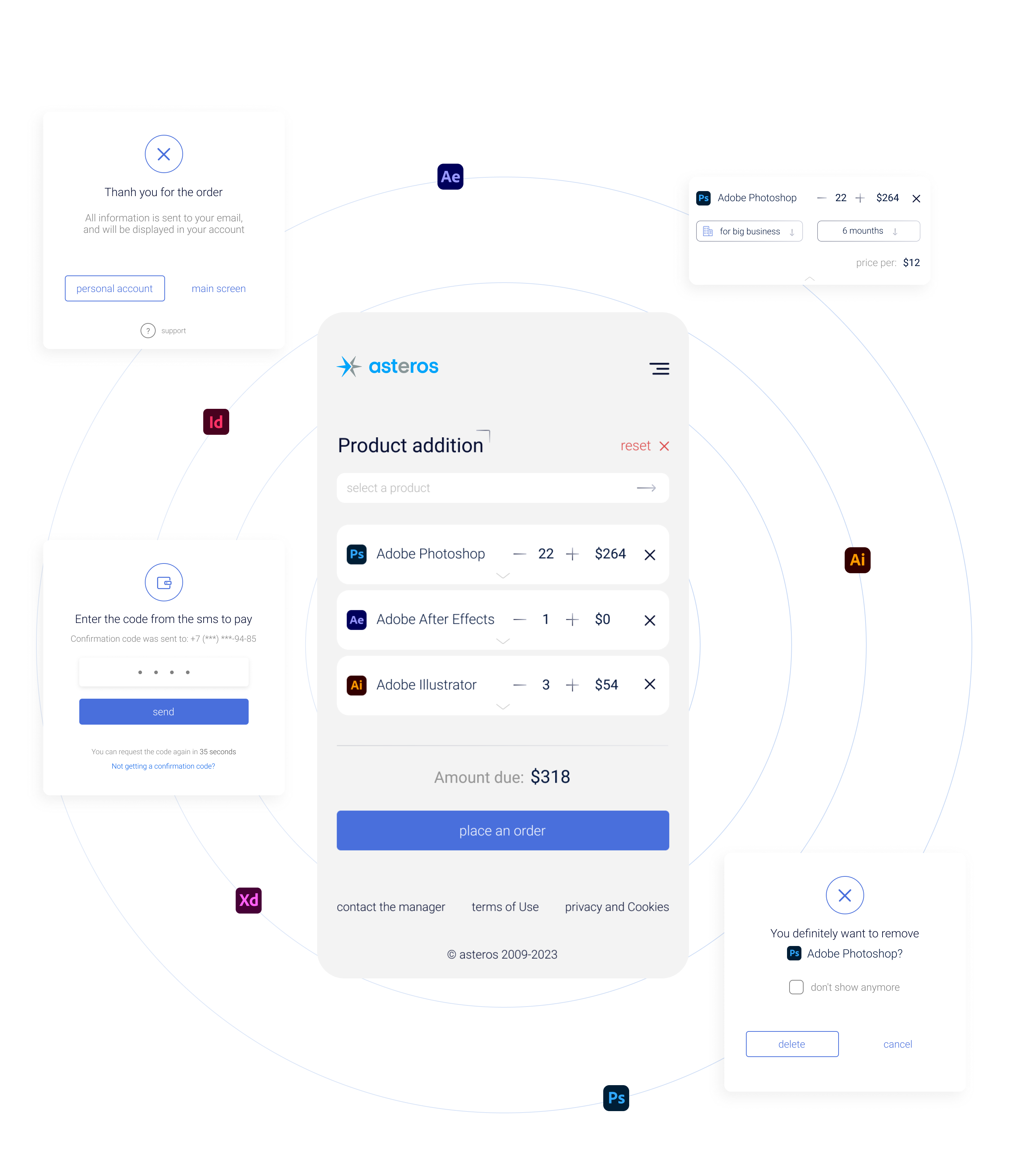 asteros. consultancy firm — Изображение №16 — Интерфейсы на Dprofile