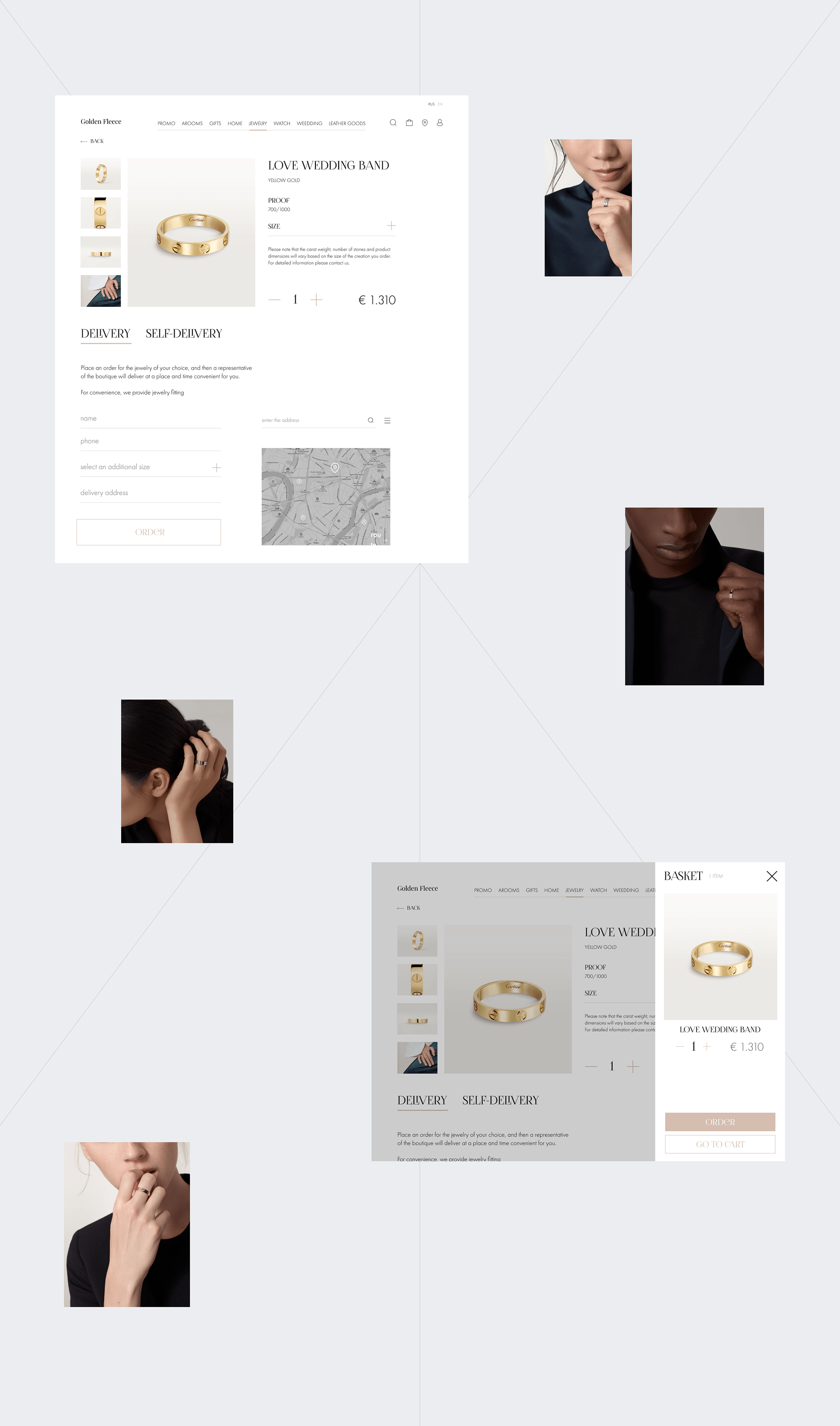 GOLDEN FLECEE | JEWERLY STORE — Изображение №10 — Интерфейсы на Dprofile