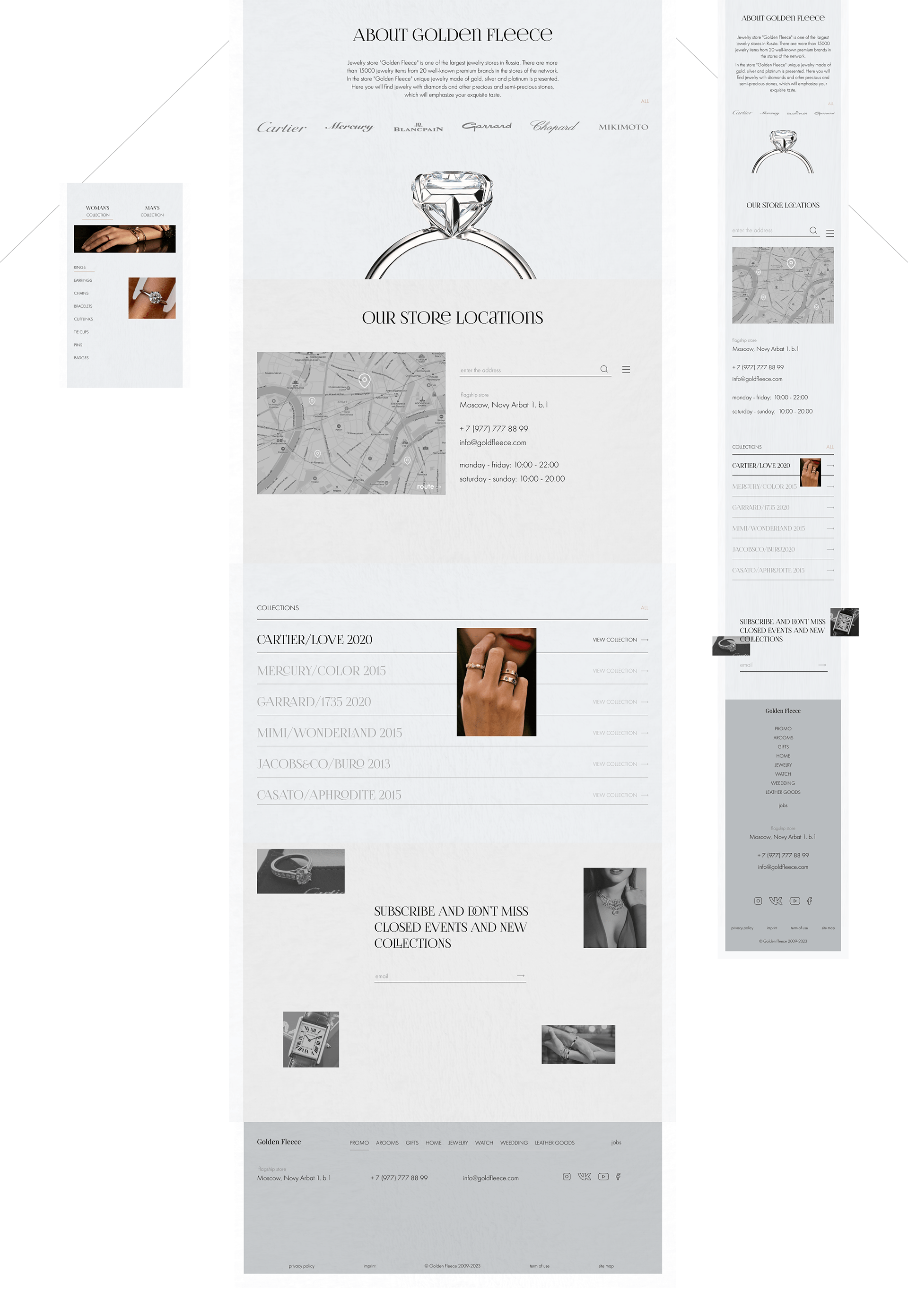 GOLDEN FLECEE | JEWERLY STORE — Изображение №5 — Интерфейсы на Dprofile