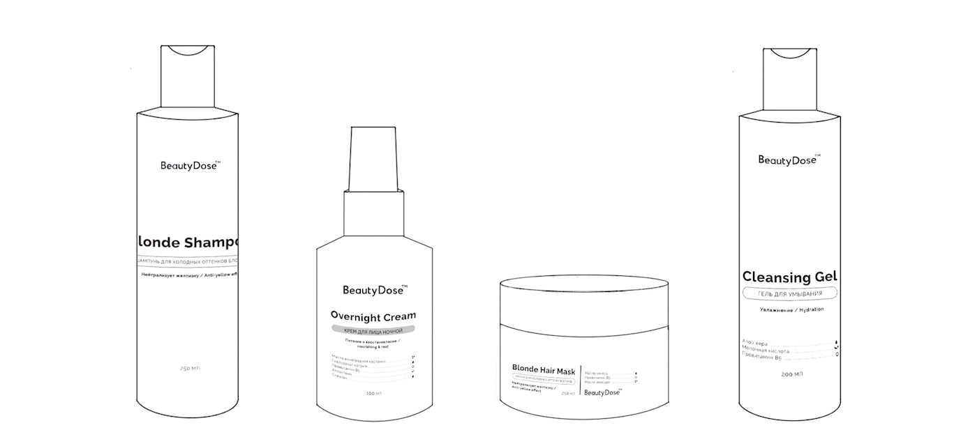 Упаковка для бренда косметики Beauty Dose — Изображение №6 — Брендинг, Иллюстрация на Dprofile