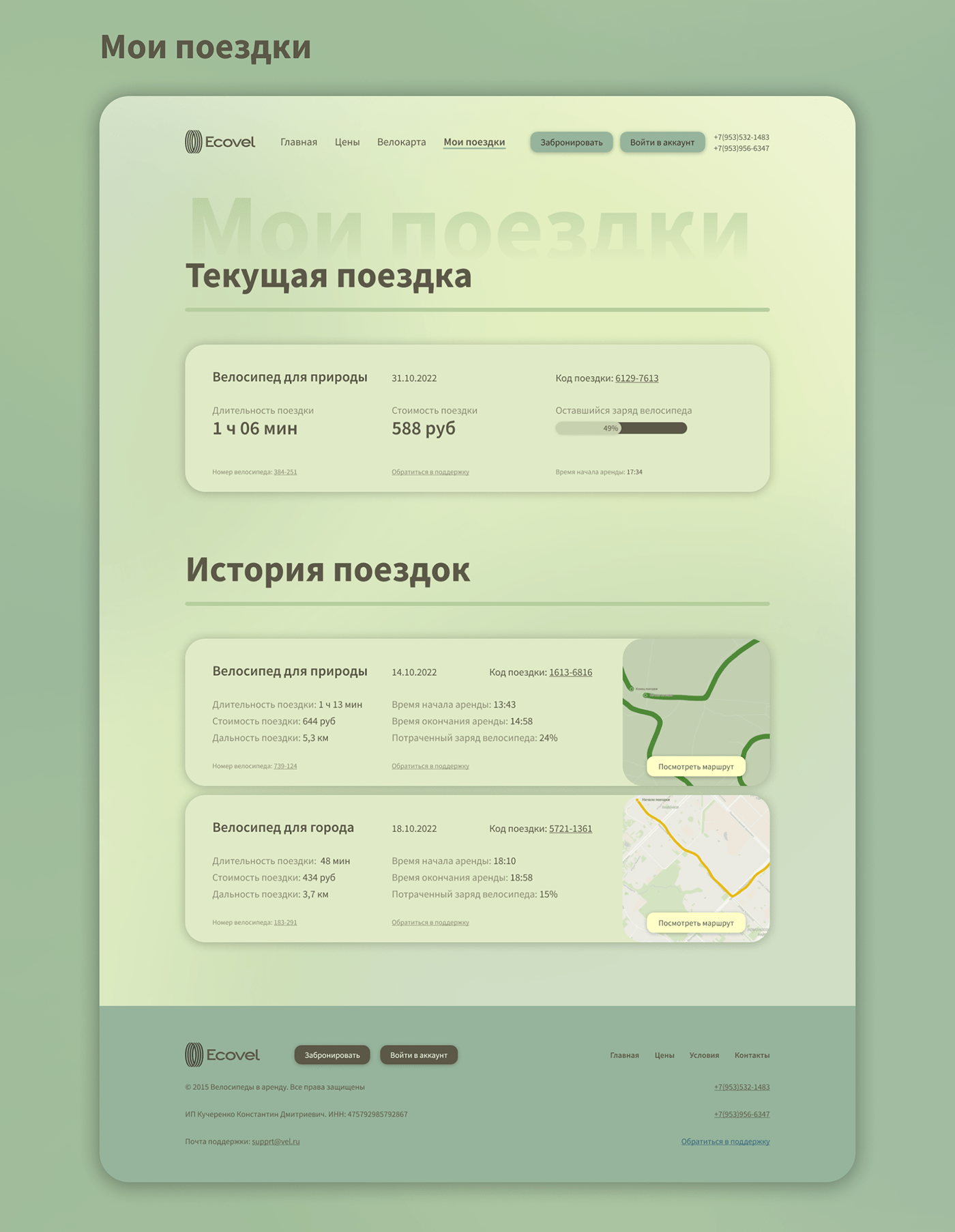 Ecovel — Изображение №6 — Интерфейсы на Dprofile