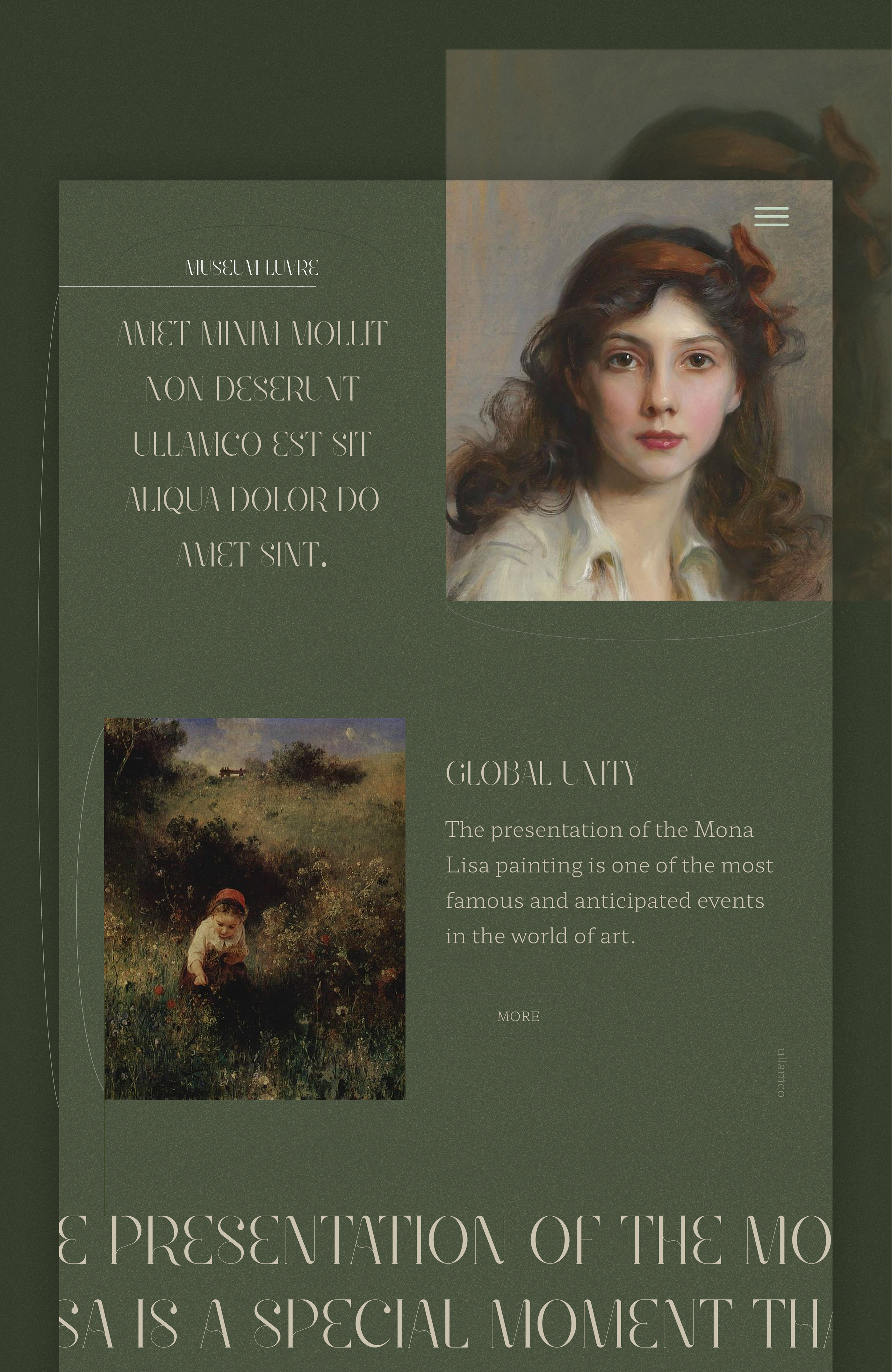 Concept Landing page for Vintage Pictures — Изображение №3 — Интерфейсы, Иллюстрация на Dprofile