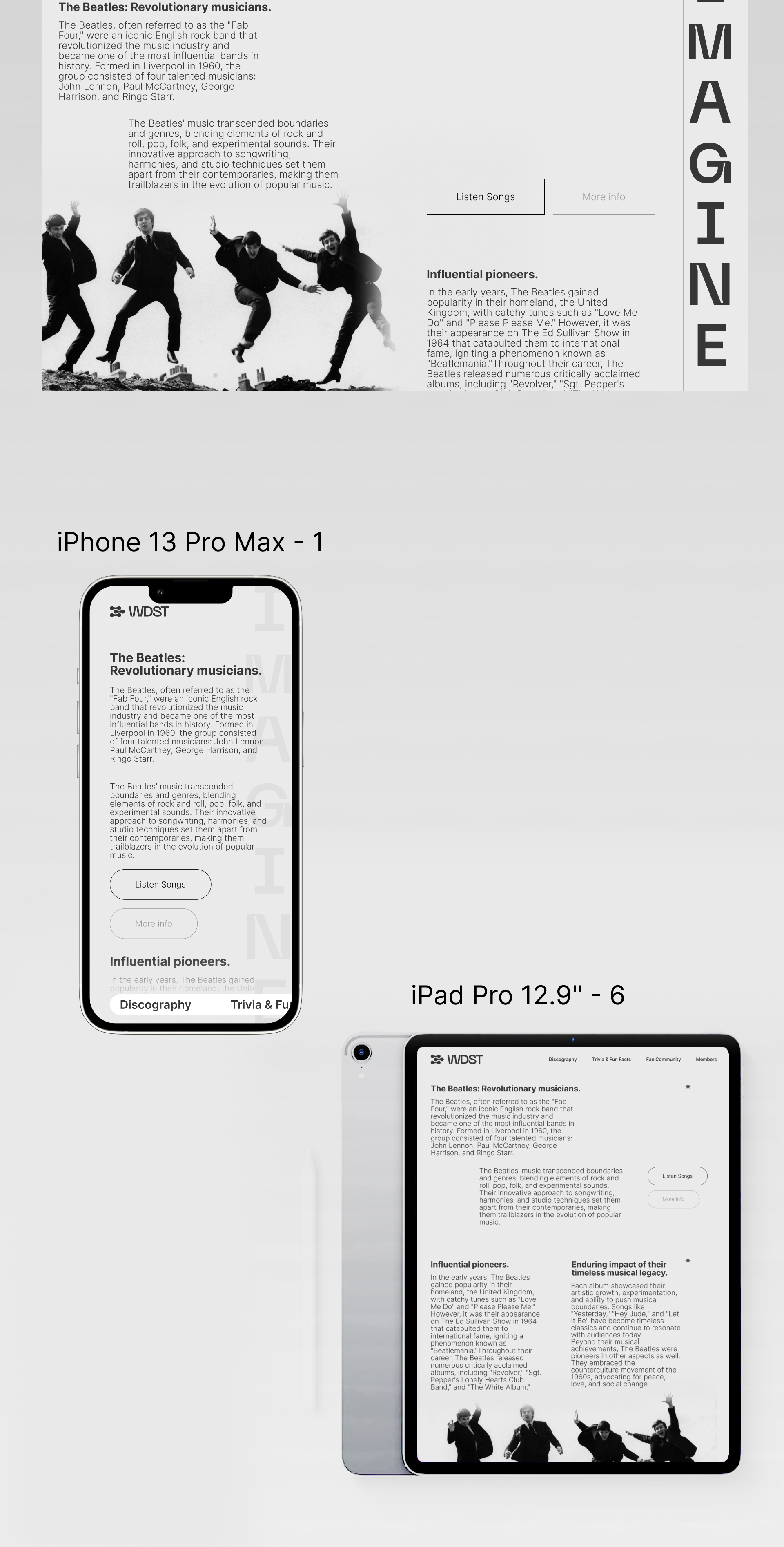 Design for The Beatles — Изображение №2 — Интерфейсы, Графика на Dprofile