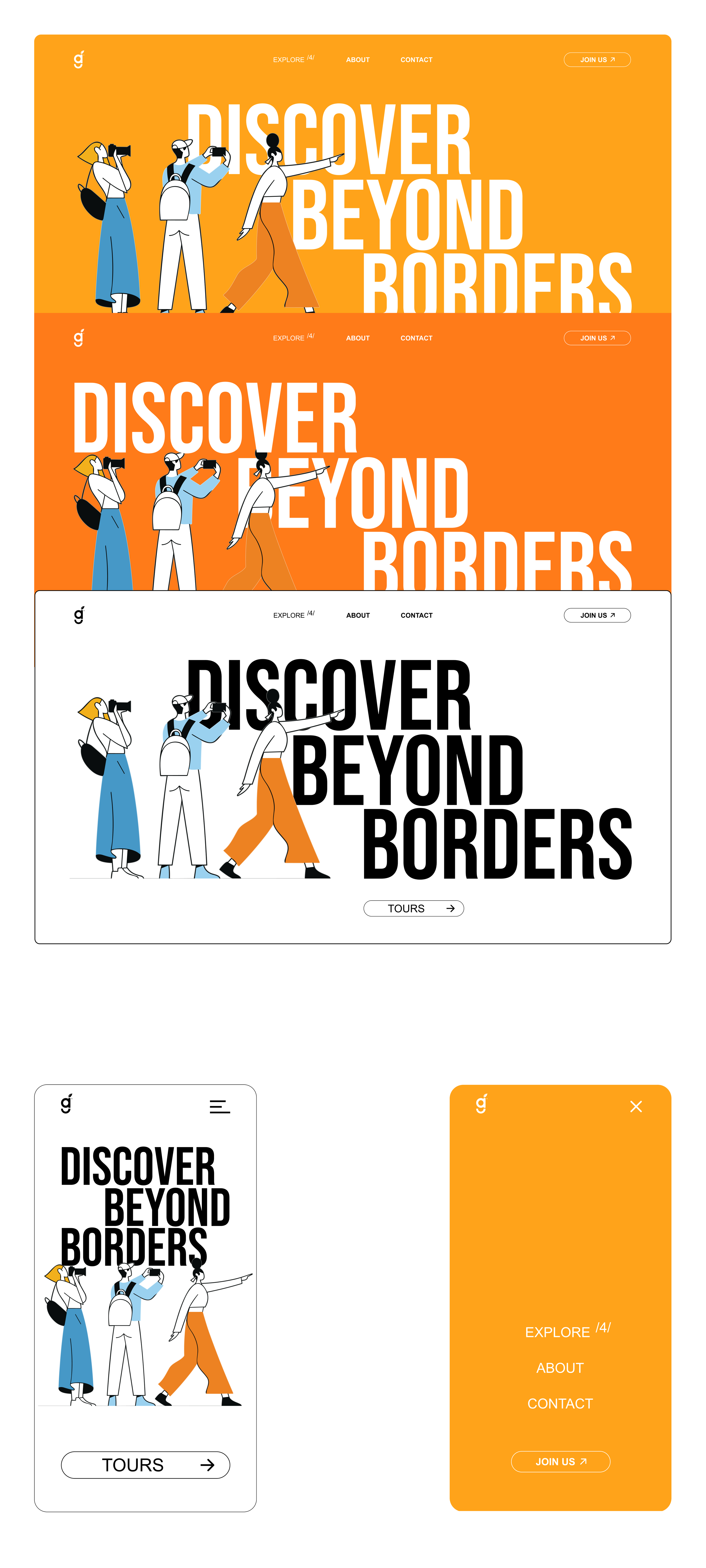 DBB - web-design for agency of tours — Изображение №3 — Интерфейсы, Иллюстрация на Dprofile