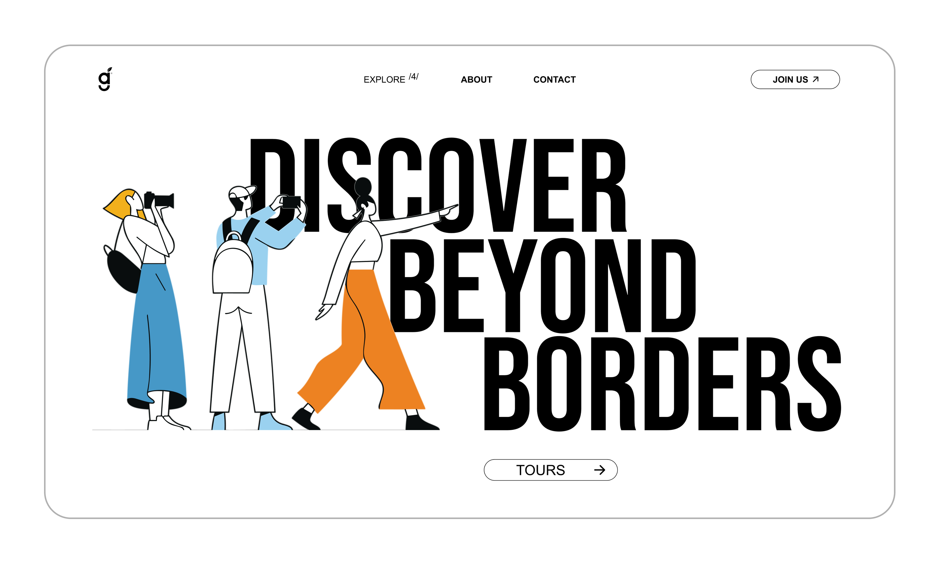 DBB - web-design for agency of tours — Изображение №1 — Интерфейсы, Иллюстрация на Dprofile