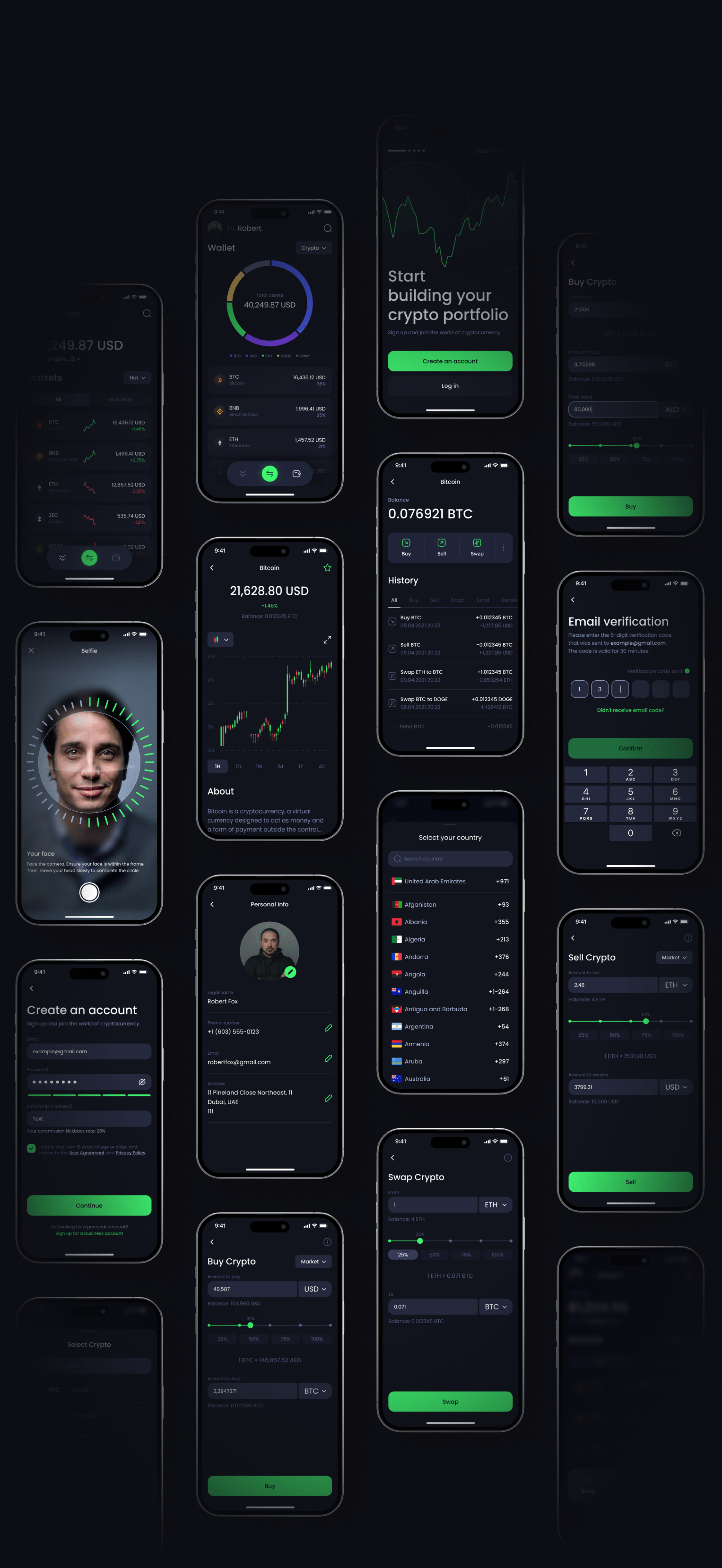Crypto exchange service | Mobile app — Изображение №10 — Интерфейсы на Dprofile