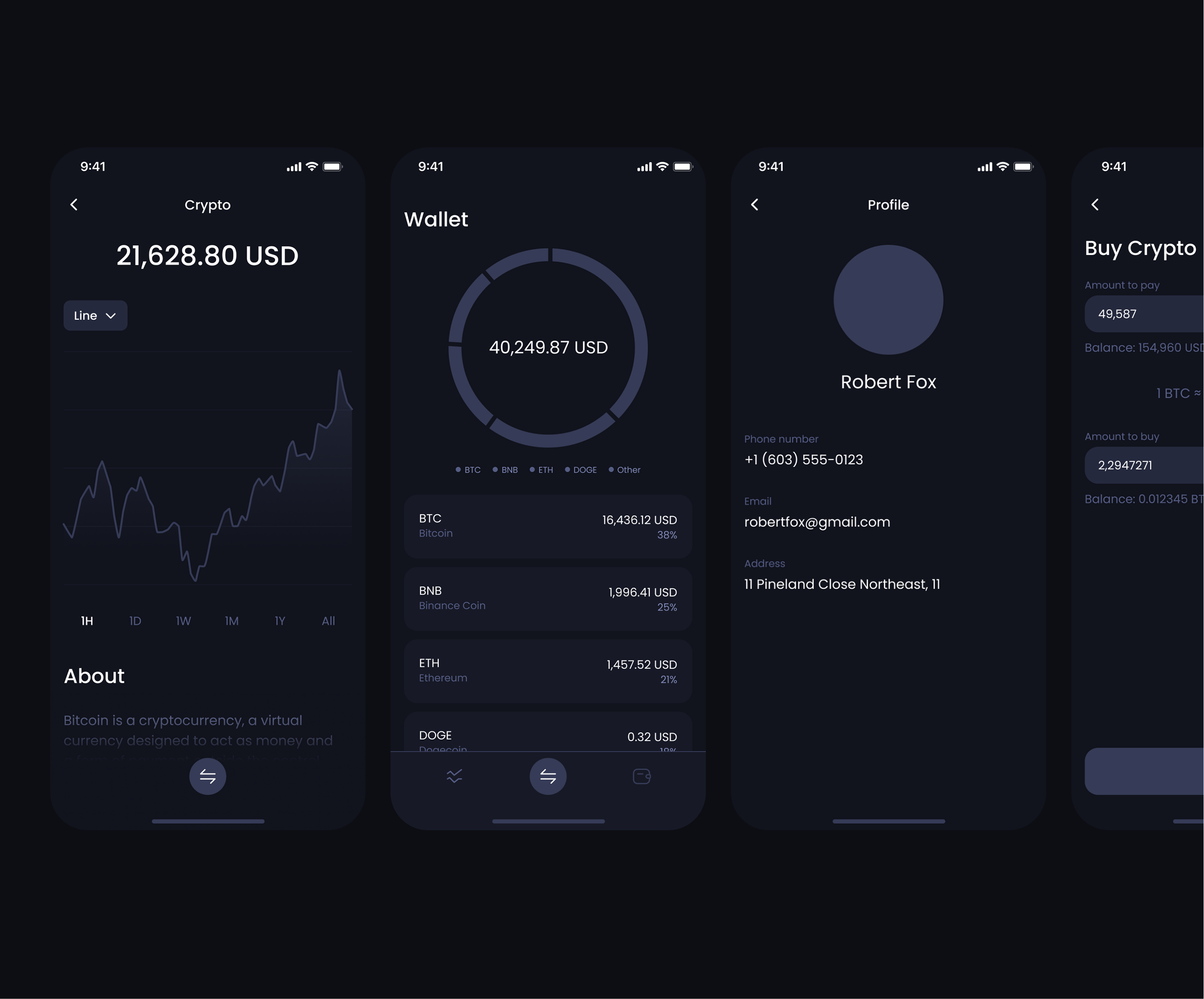 Crypto exchange service | Mobile app — Изображение №6 — Интерфейсы на Dprofile