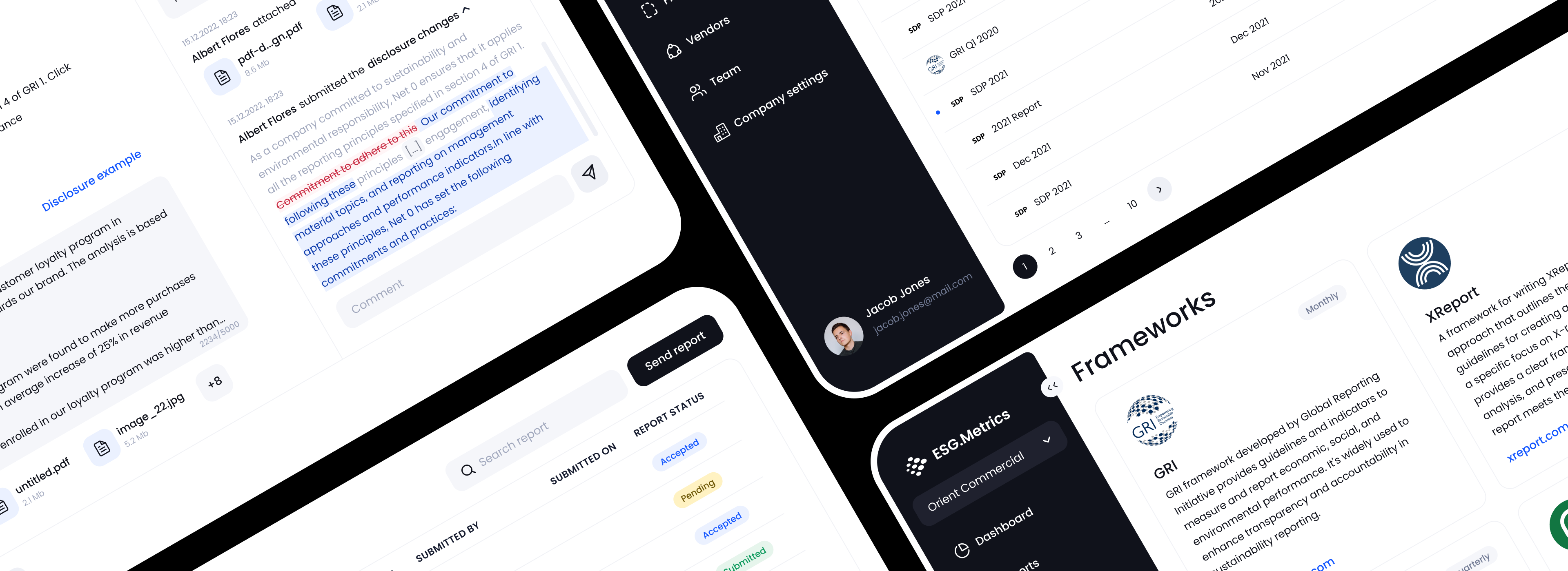 ESG Reporting Software — Изображение №3 — Интерфейсы на Dprofile