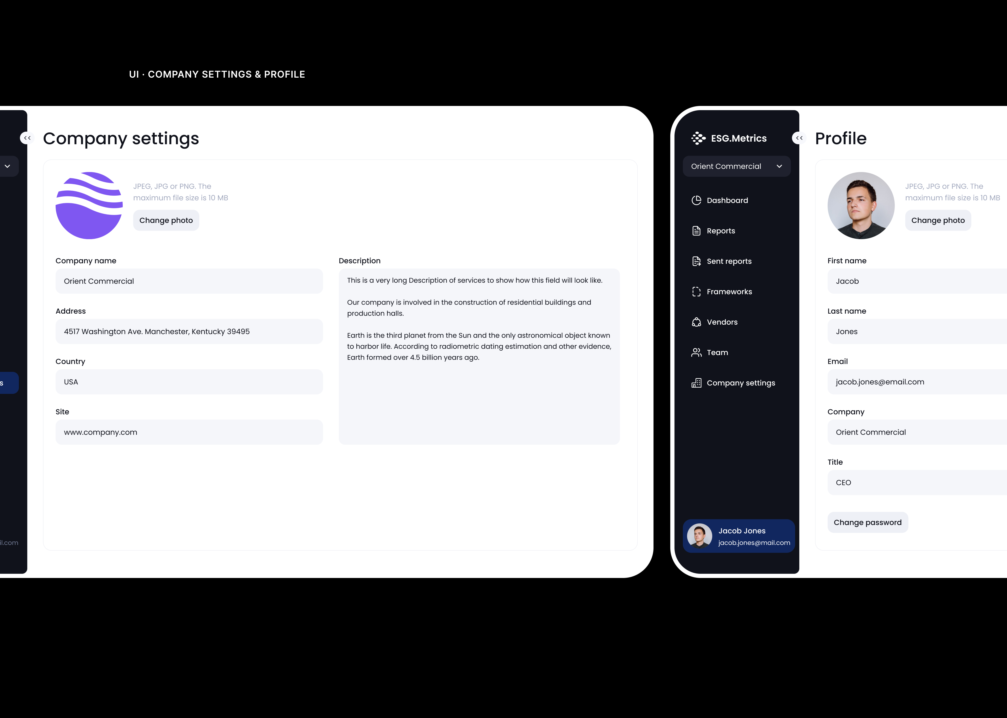 ESG Reporting Software — Изображение №16 — Интерфейсы на Dprofile