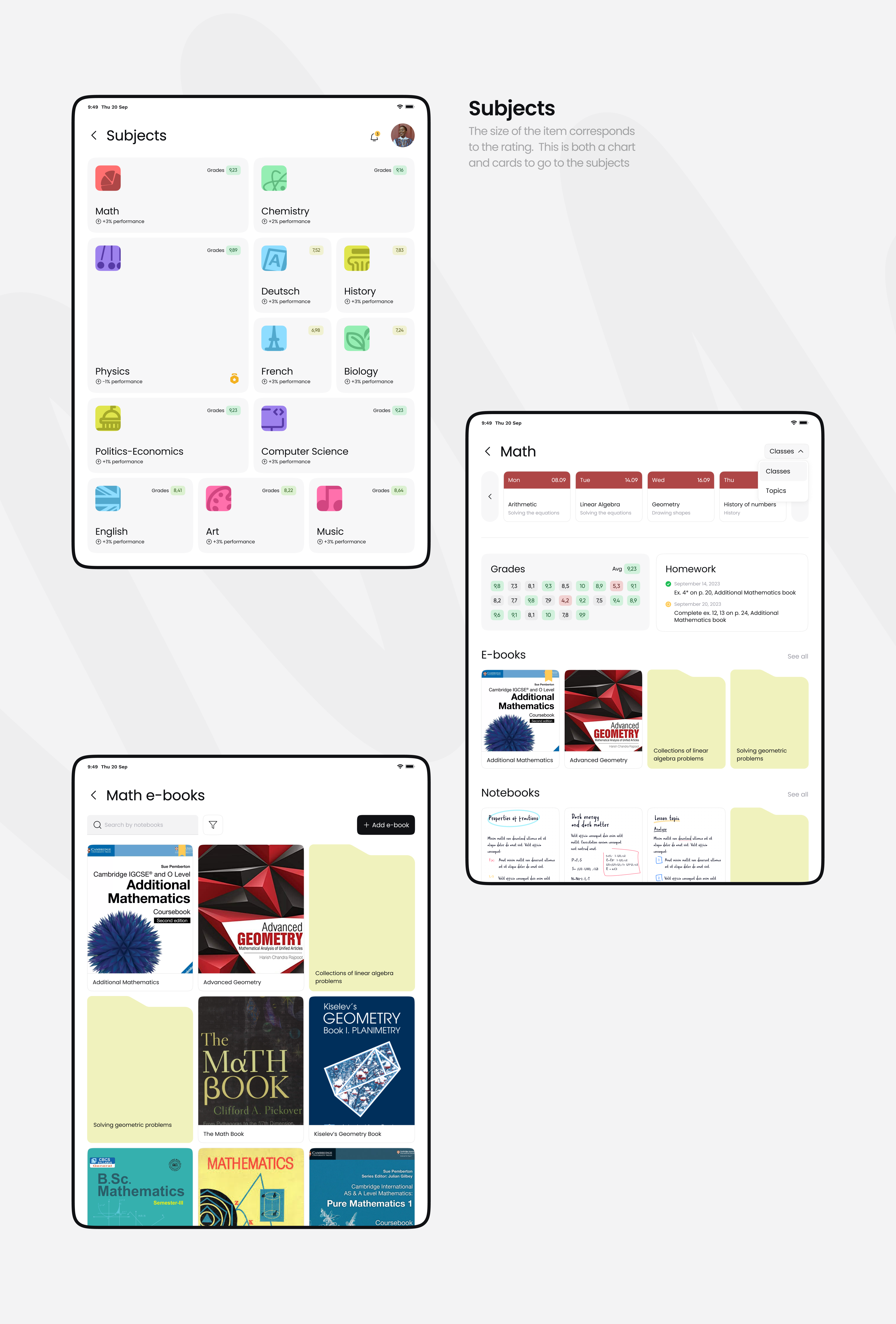 Education Hub — Изображение №20 — Интерфейсы на Dprofile