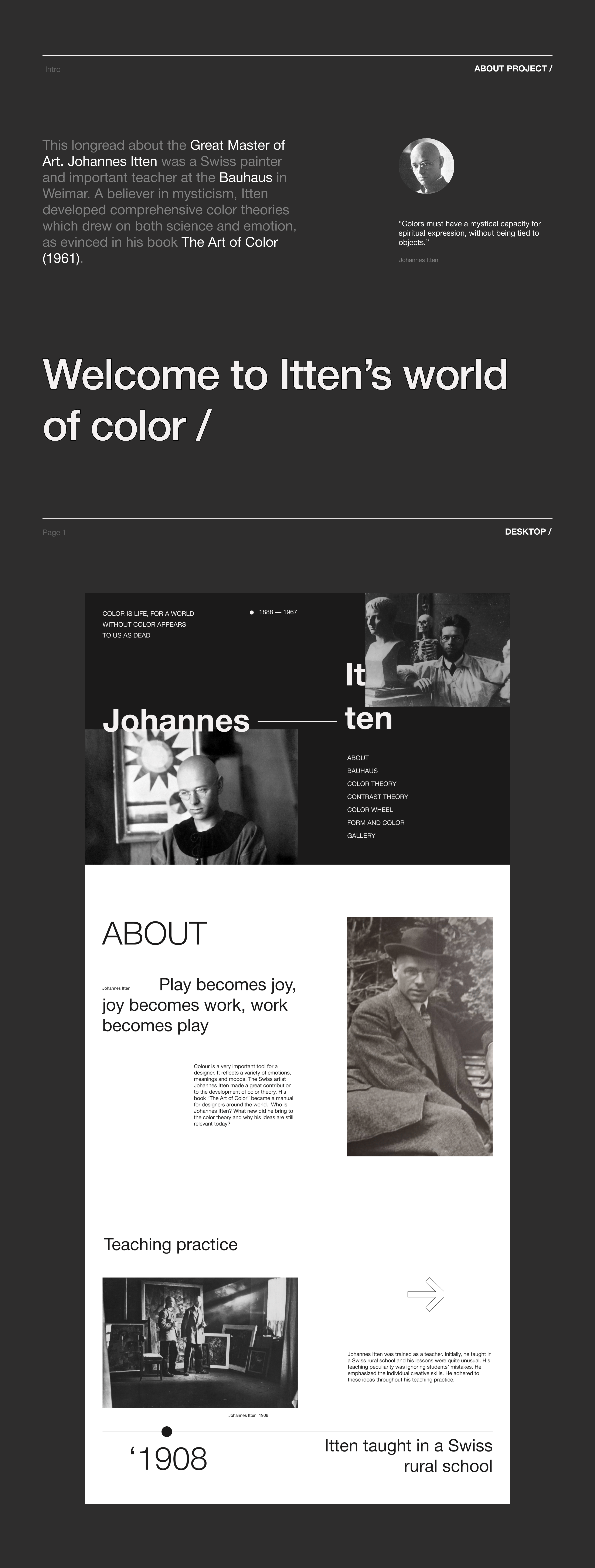 Longread about Johannes Itten and his Color Theory — Изображение №2 — Интерфейсы на Dprofile