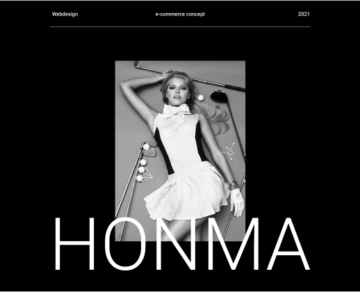 Design concept e-commerce Honma golf — Интерфейсы на Dprofile