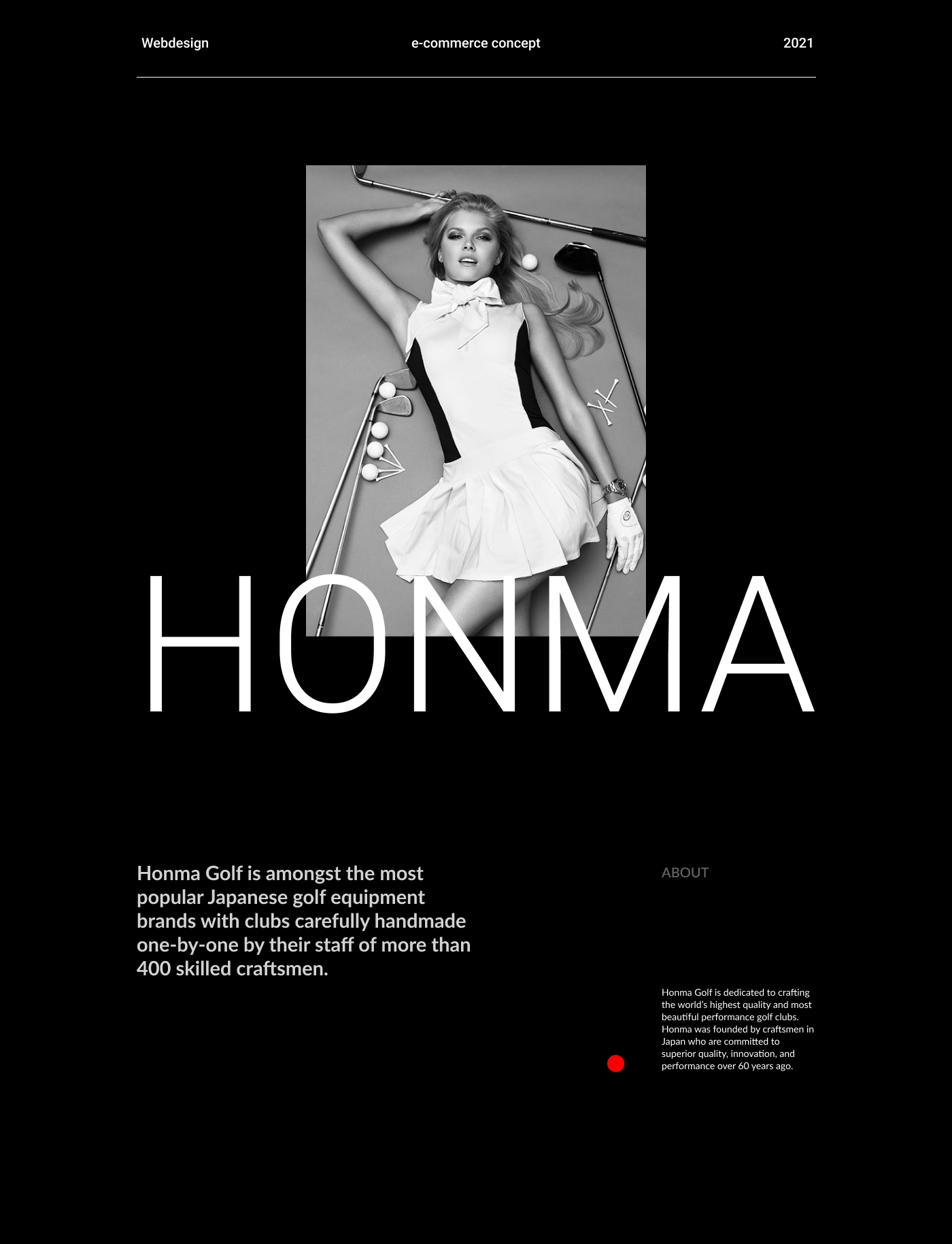 Design concept e-commerce Honma golf — Изображение №1 — Интерфейсы на Dprofile