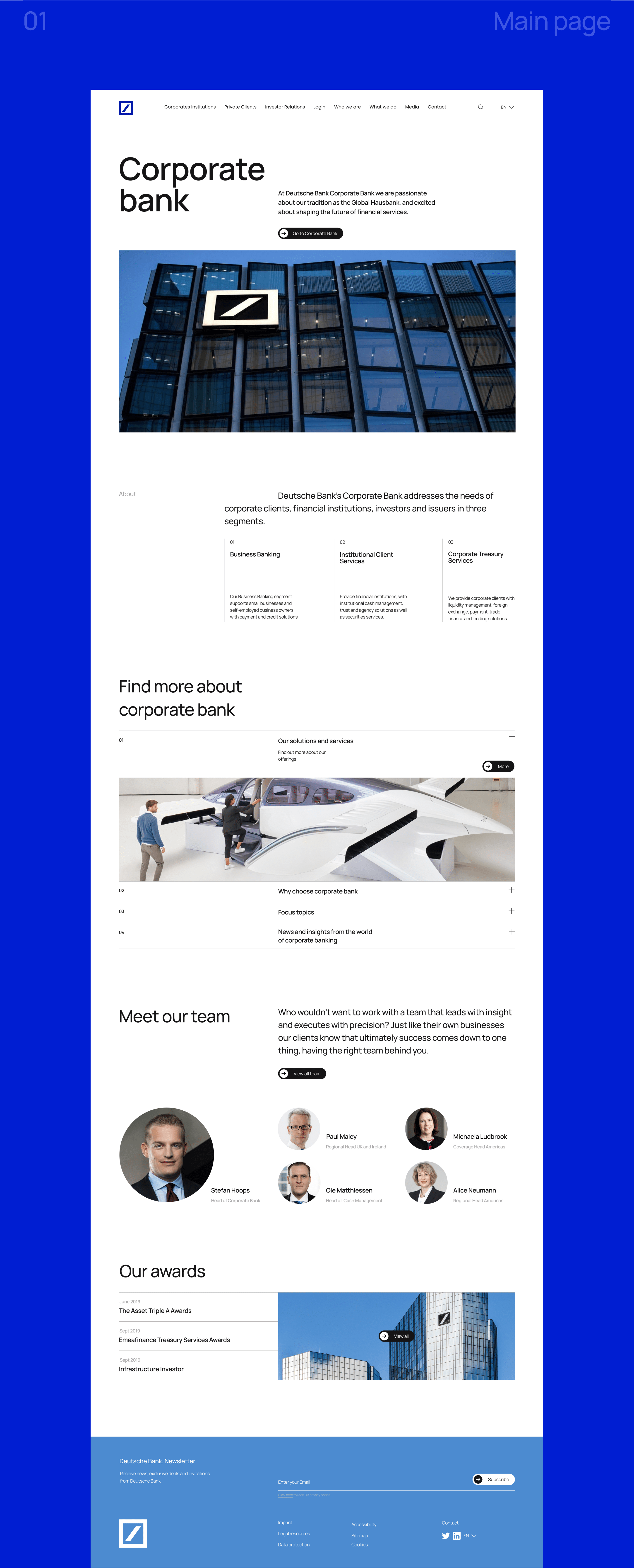 Redesign of Deutsche Bank's corporate website — Изображение №5 — Интерфейсы, Брендинг на Dprofile