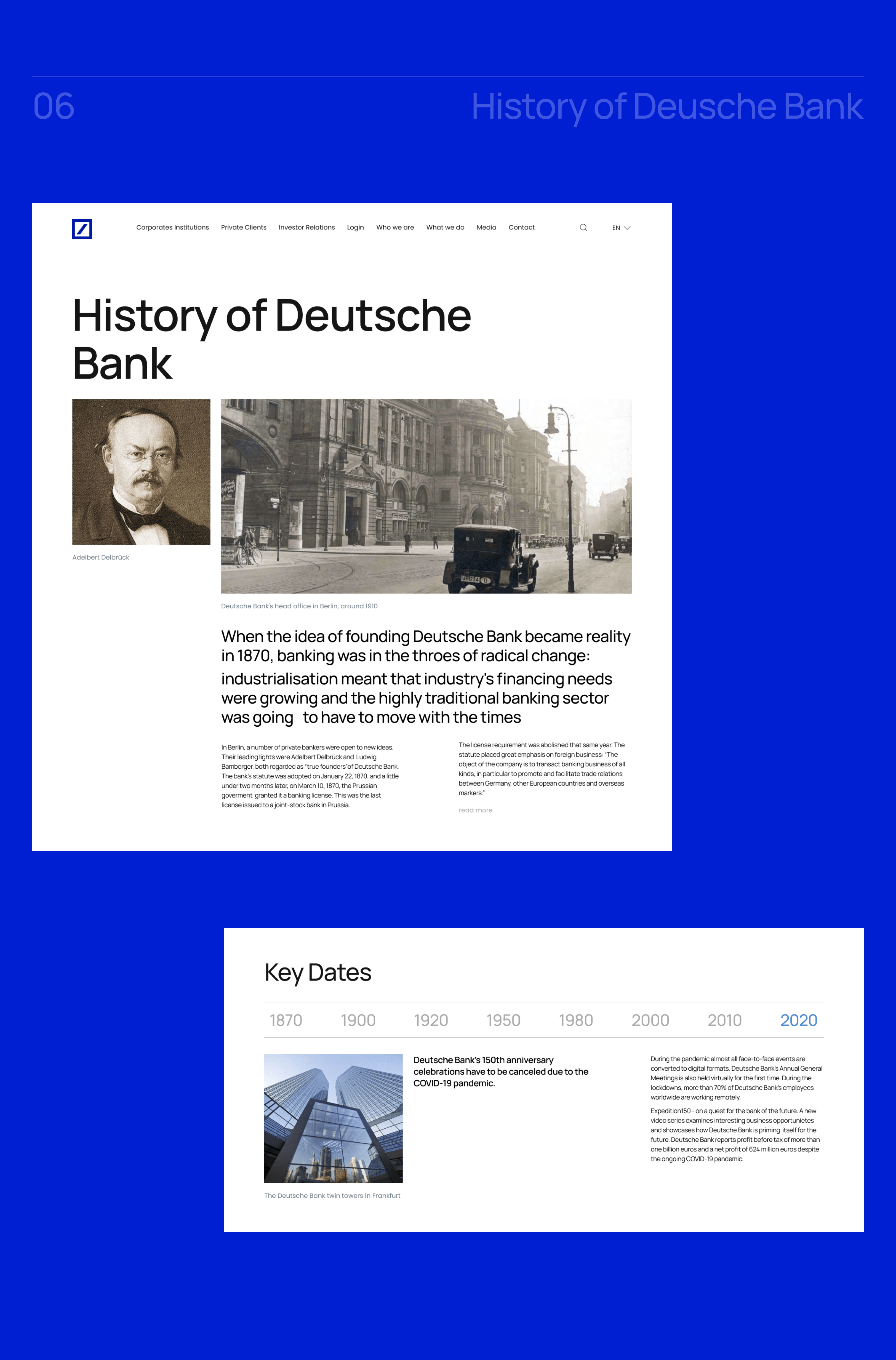 Redesign of Deutsche Bank's corporate website — Изображение №15 — Интерфейсы, Брендинг на Dprofile