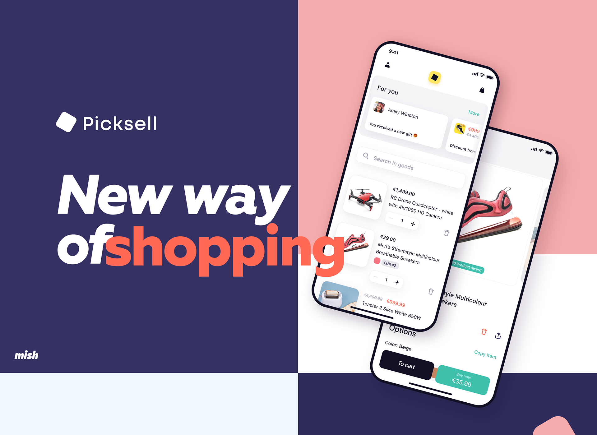 Picksell — Изображение №1 — Интерфейсы, Брендинг на Dprofile