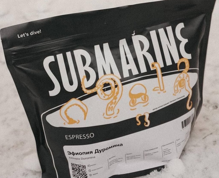 Персонаж для обжарщиков кофе SUBMARINE на Dprofile