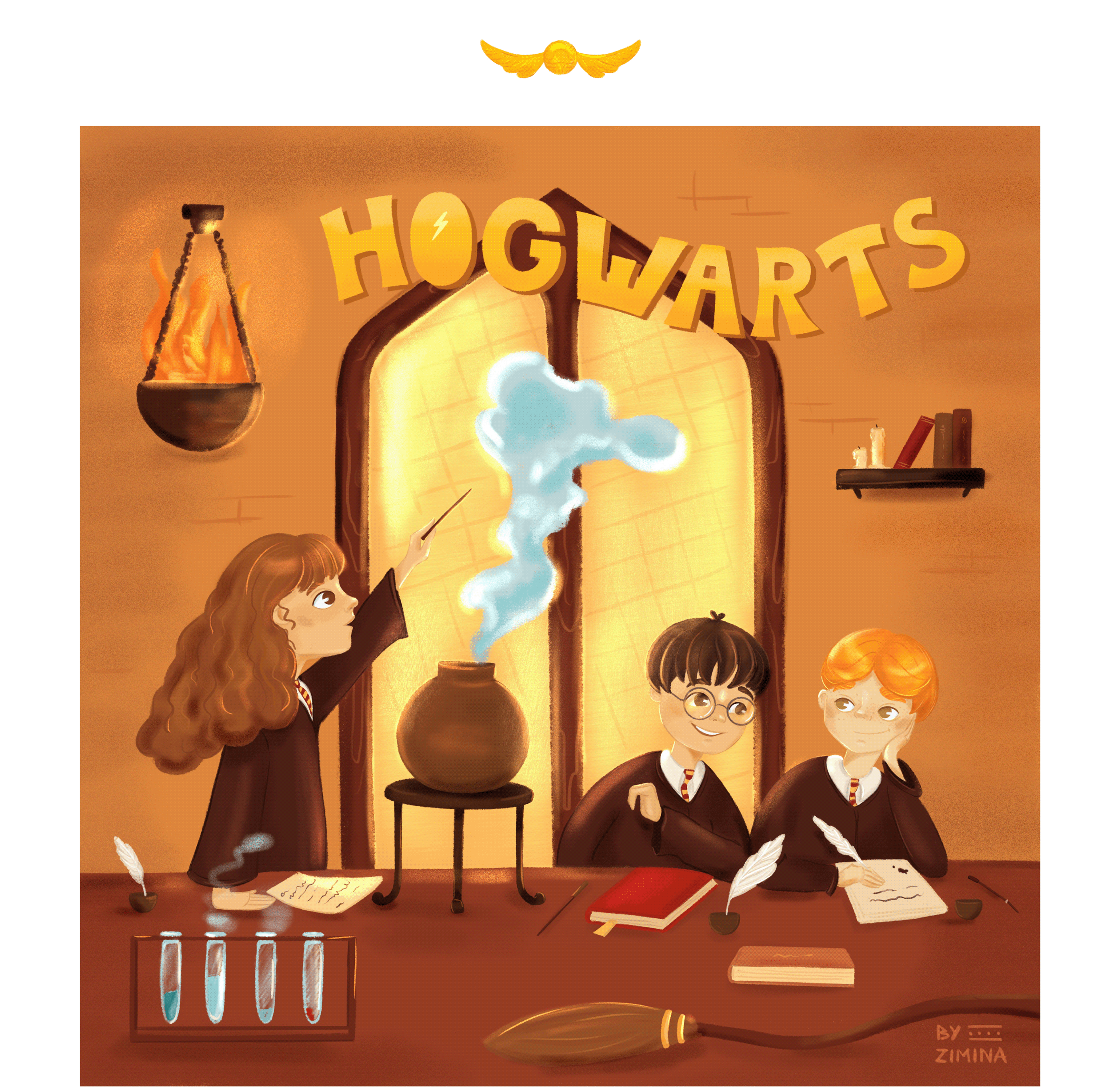 Фанарт. Челлендж Potter Week Prompts — Изображение №7 — Иллюстрация на Dprofile
